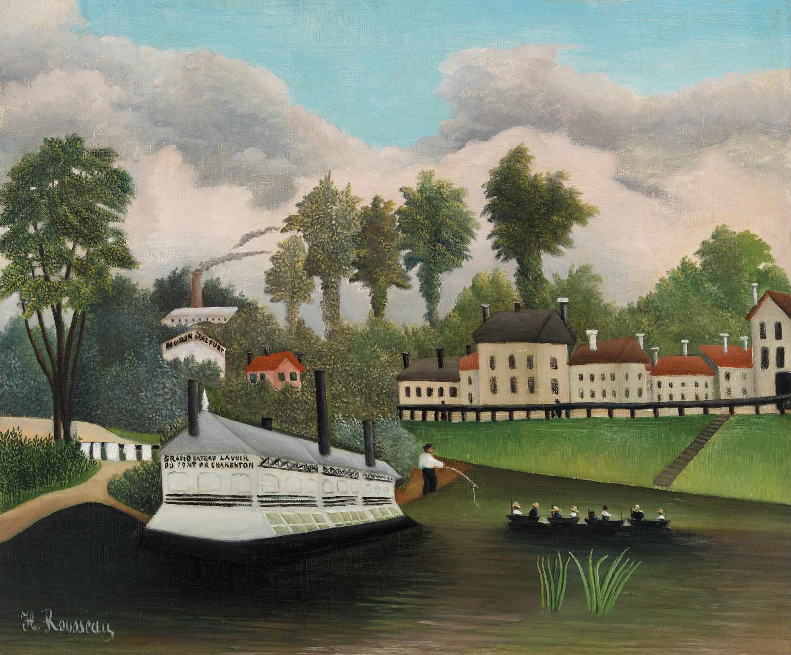Henri Rousseau Riverside Scene Wall Art