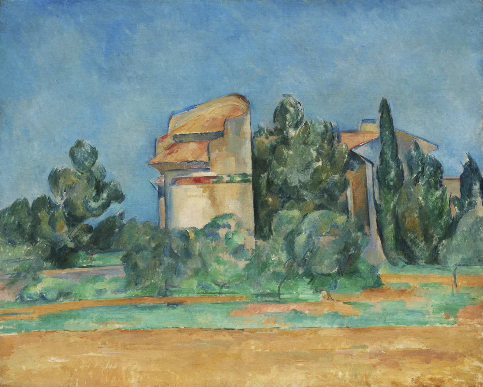 Impressionist Landscape Building Wall Art