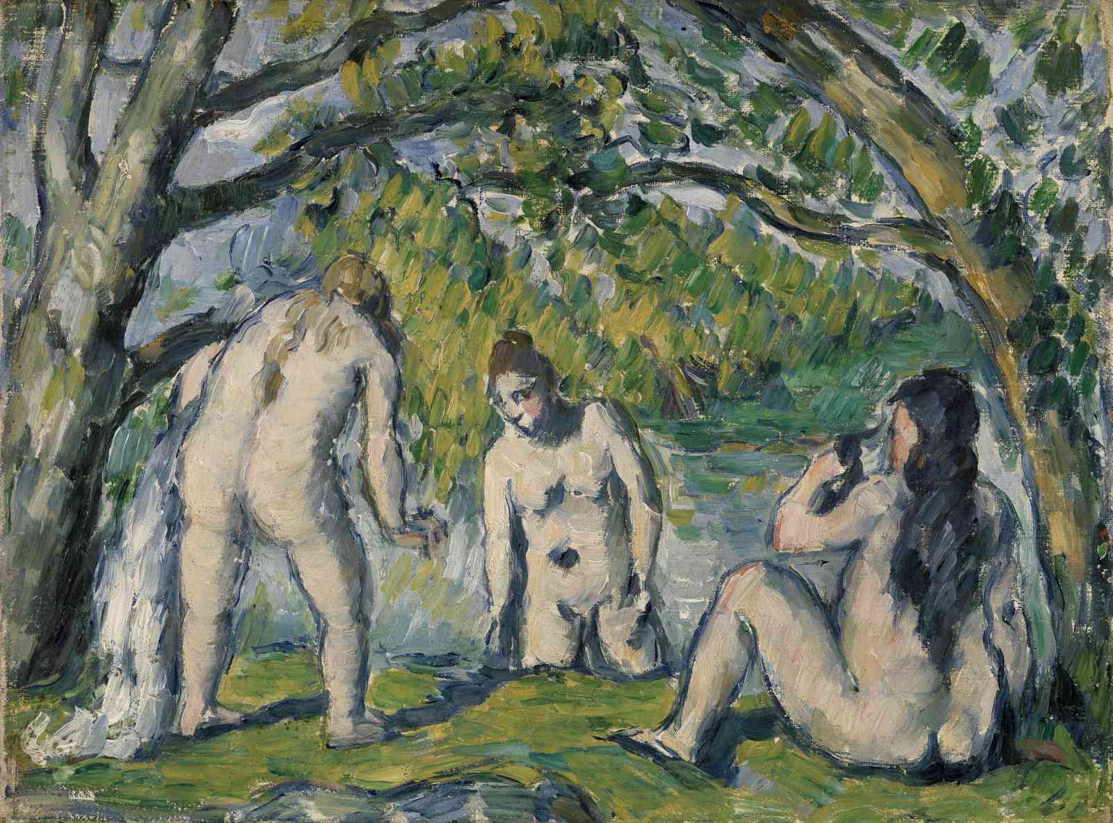 Bathers in Nature Impressionist Wall Art