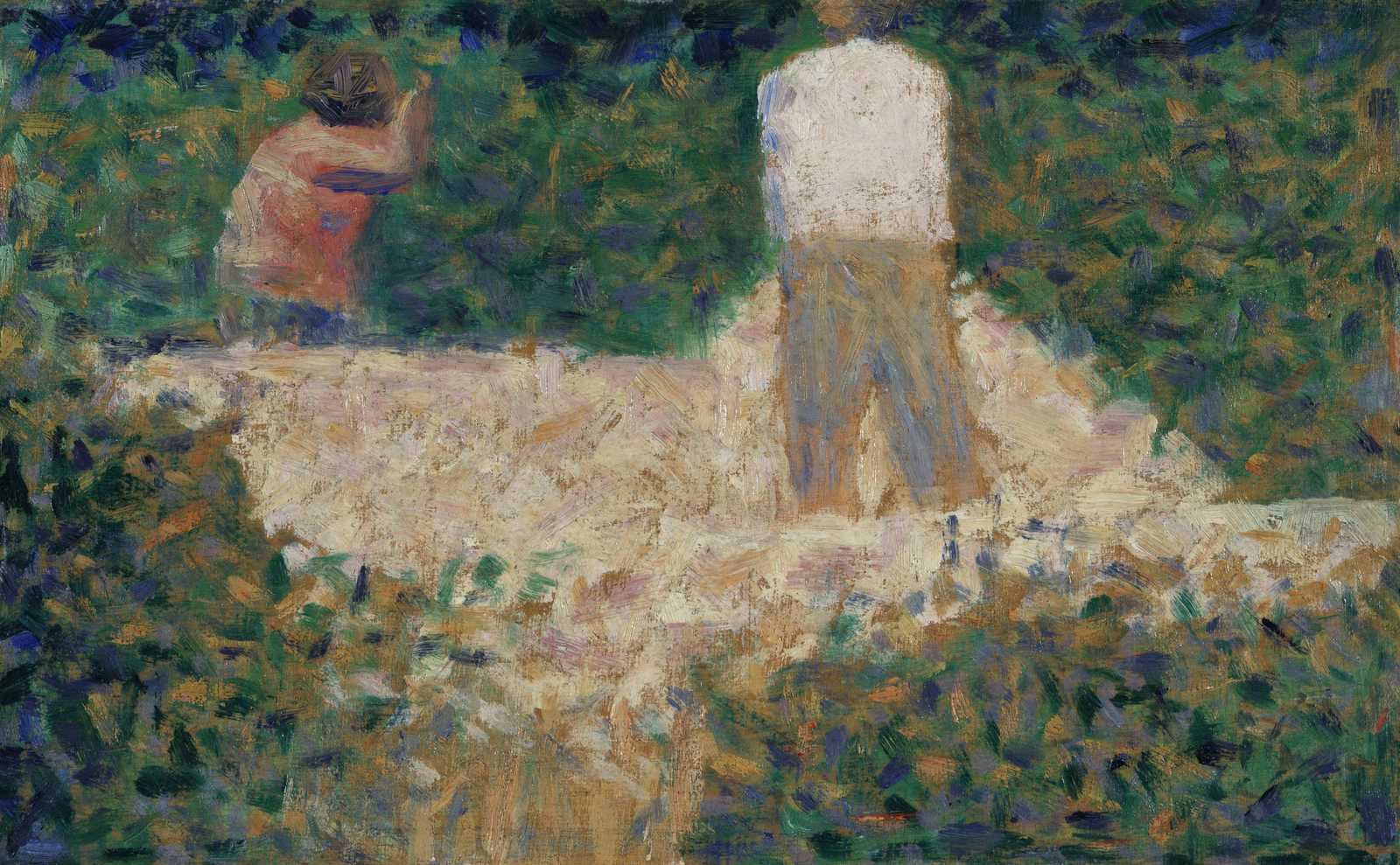 Impressionist Garden Scene Wall Art