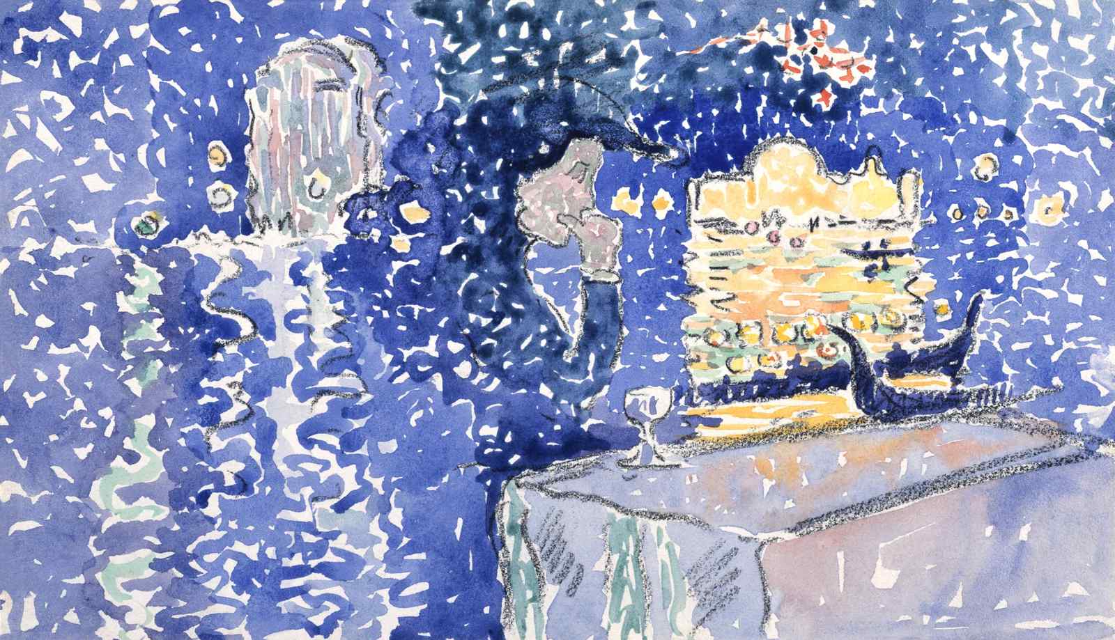 Impressionistic Venice Night Scene Wall Art
