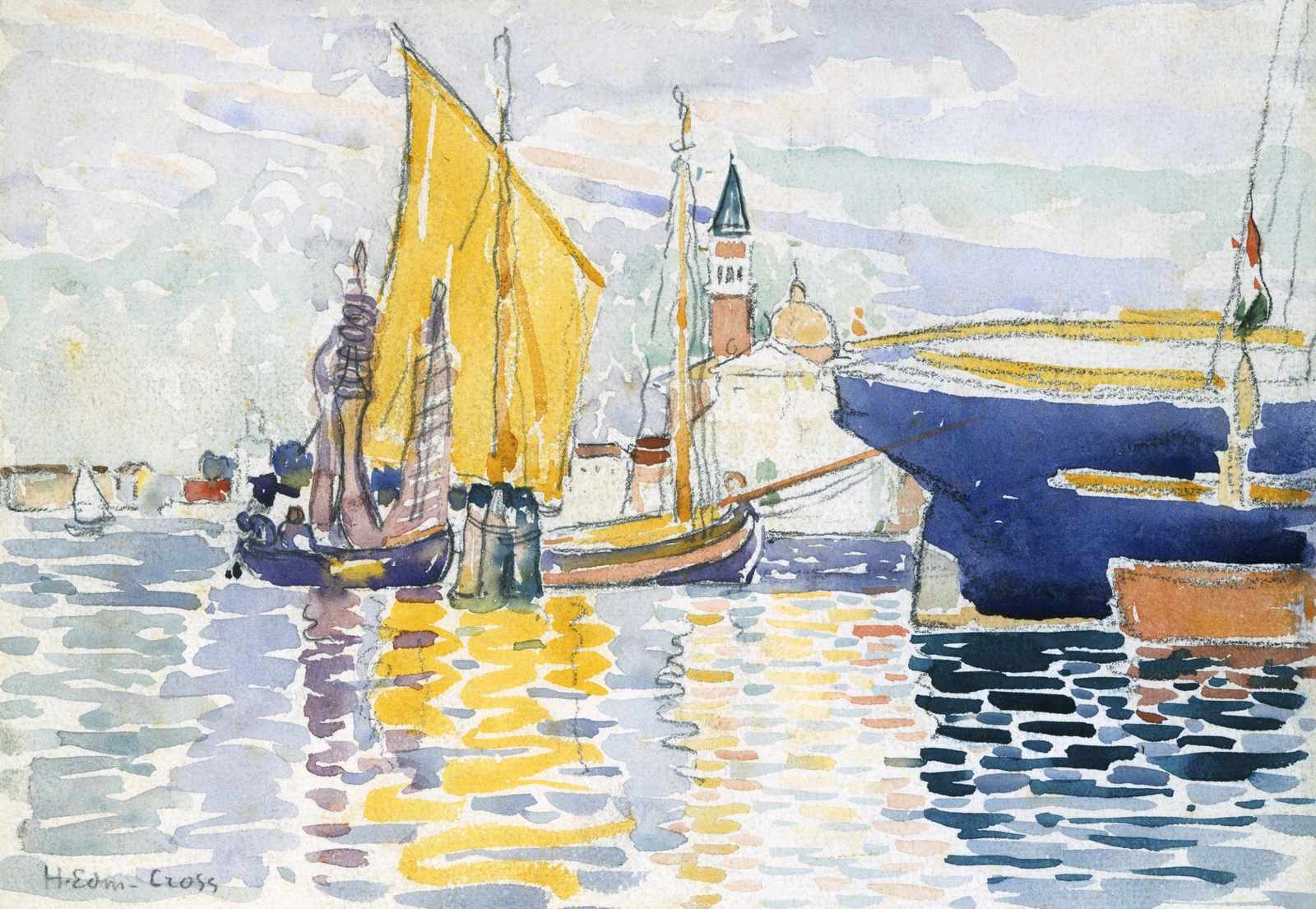 Seaside Harbor Sailboat Boats Wall Art