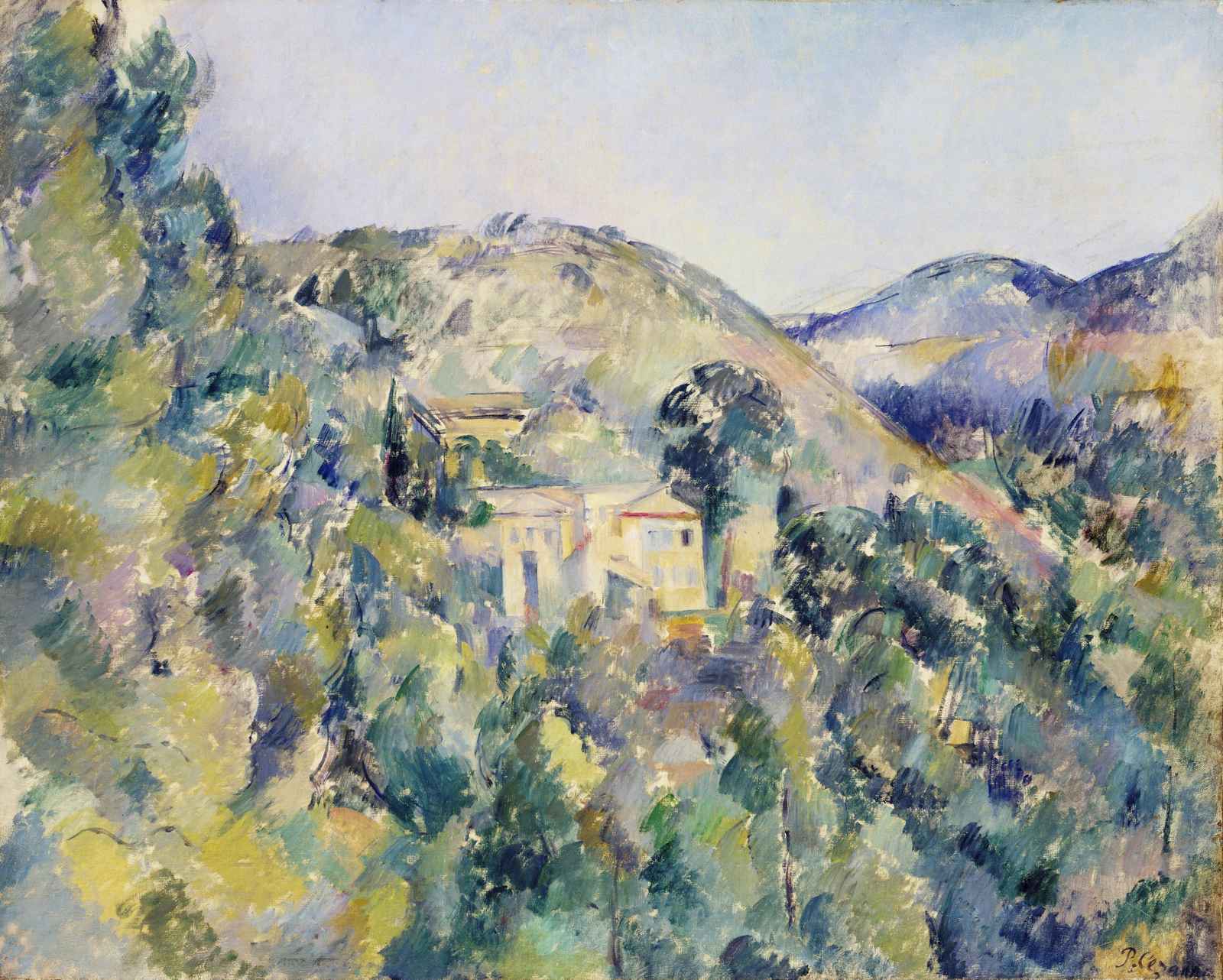 Impressionist Landscape: Mountain View Wall Art
