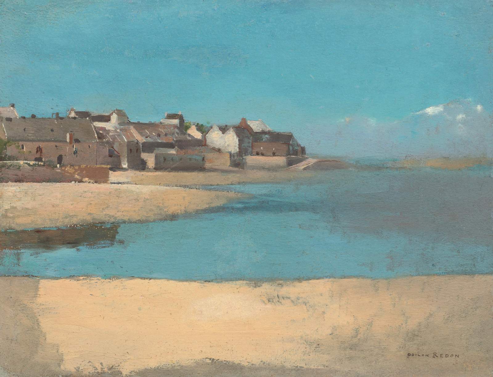 Seaside Village Landscape Wall Art