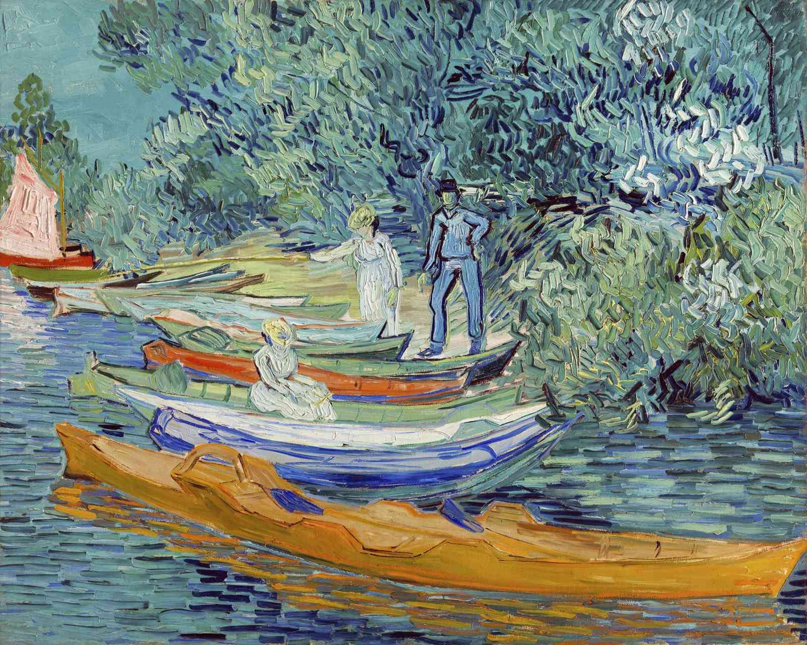 Boats on the Oise Van Gogh Wall Art