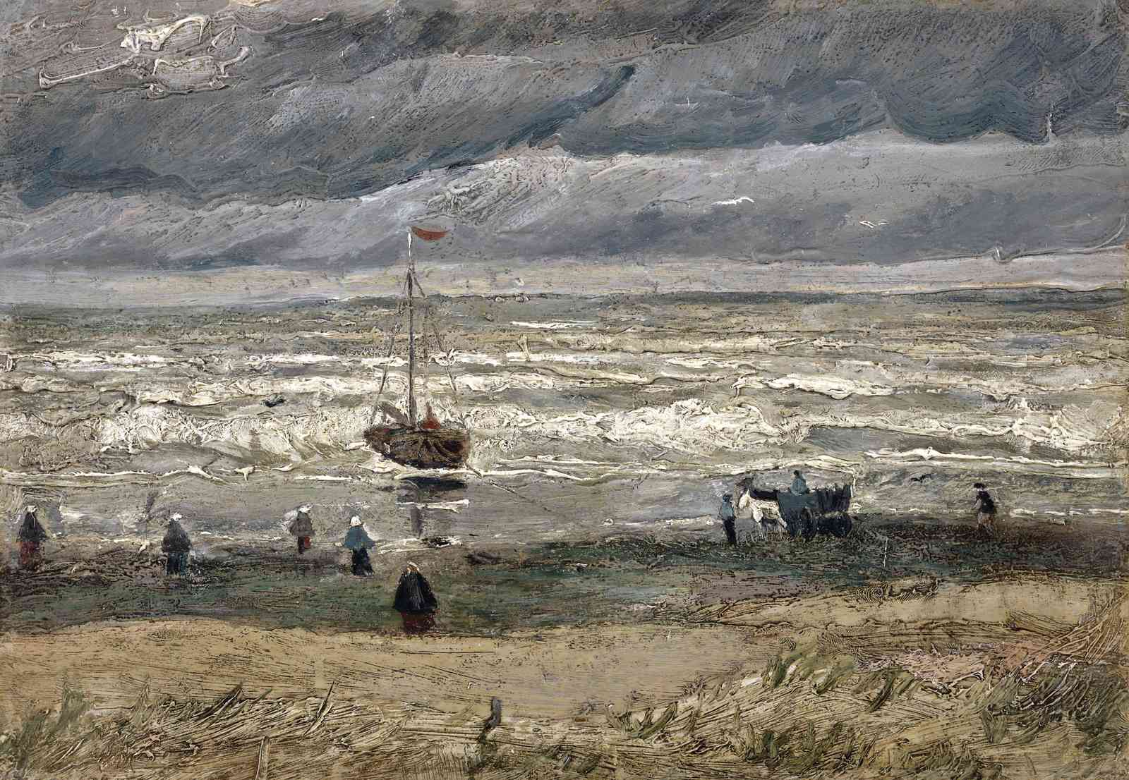 Dramatic Seascape Boat Wall Art | Coastal Art