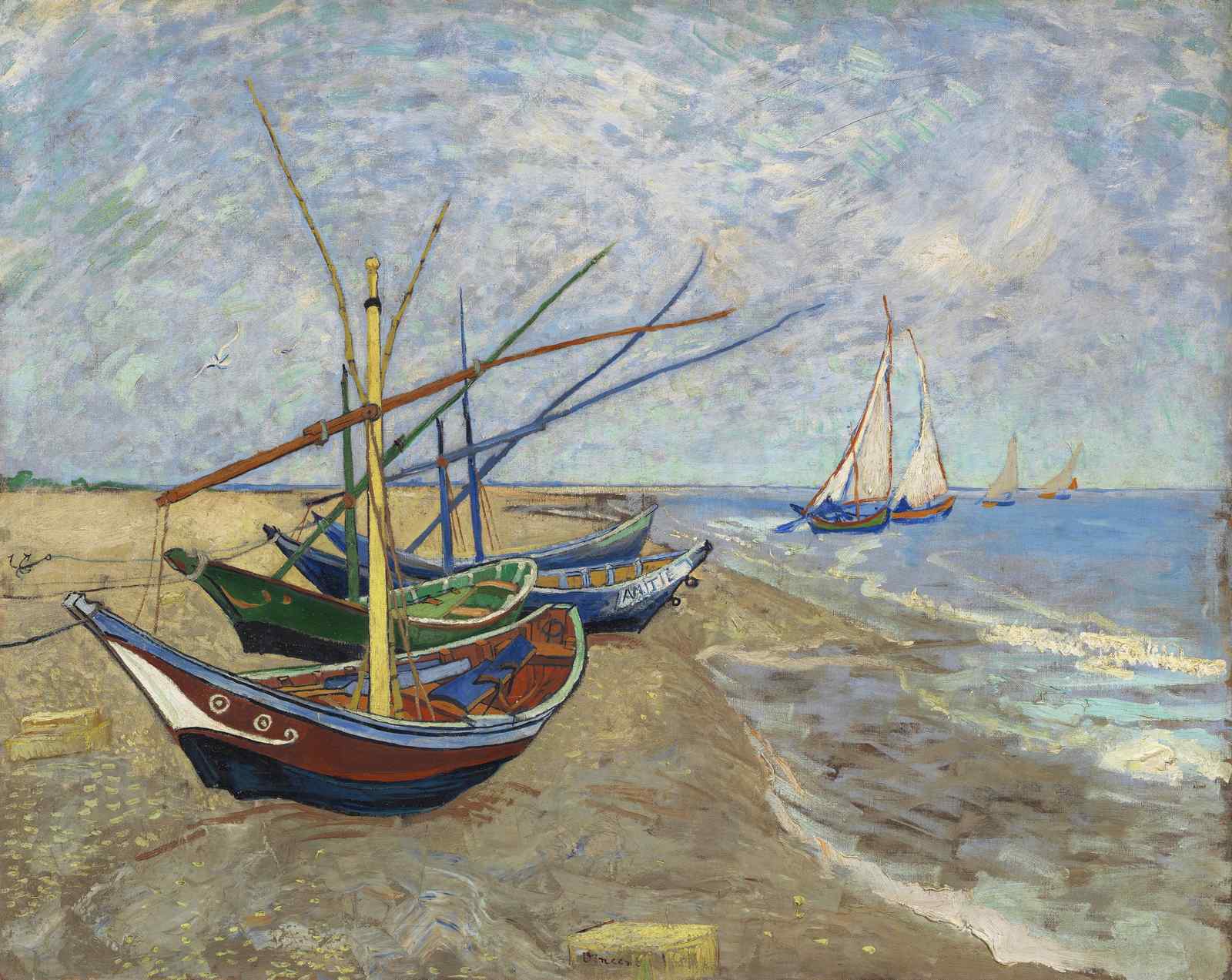 Boats on the Beach Wall Art