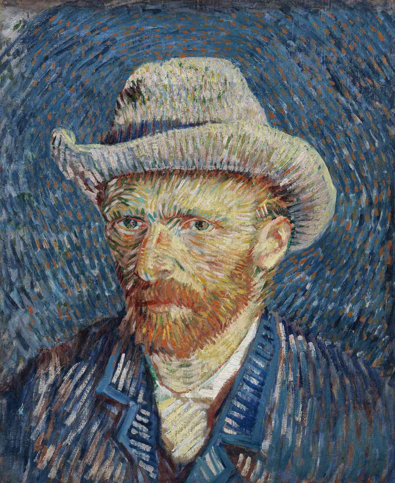 Van Gogh Self-Portrait Textured Wall Art