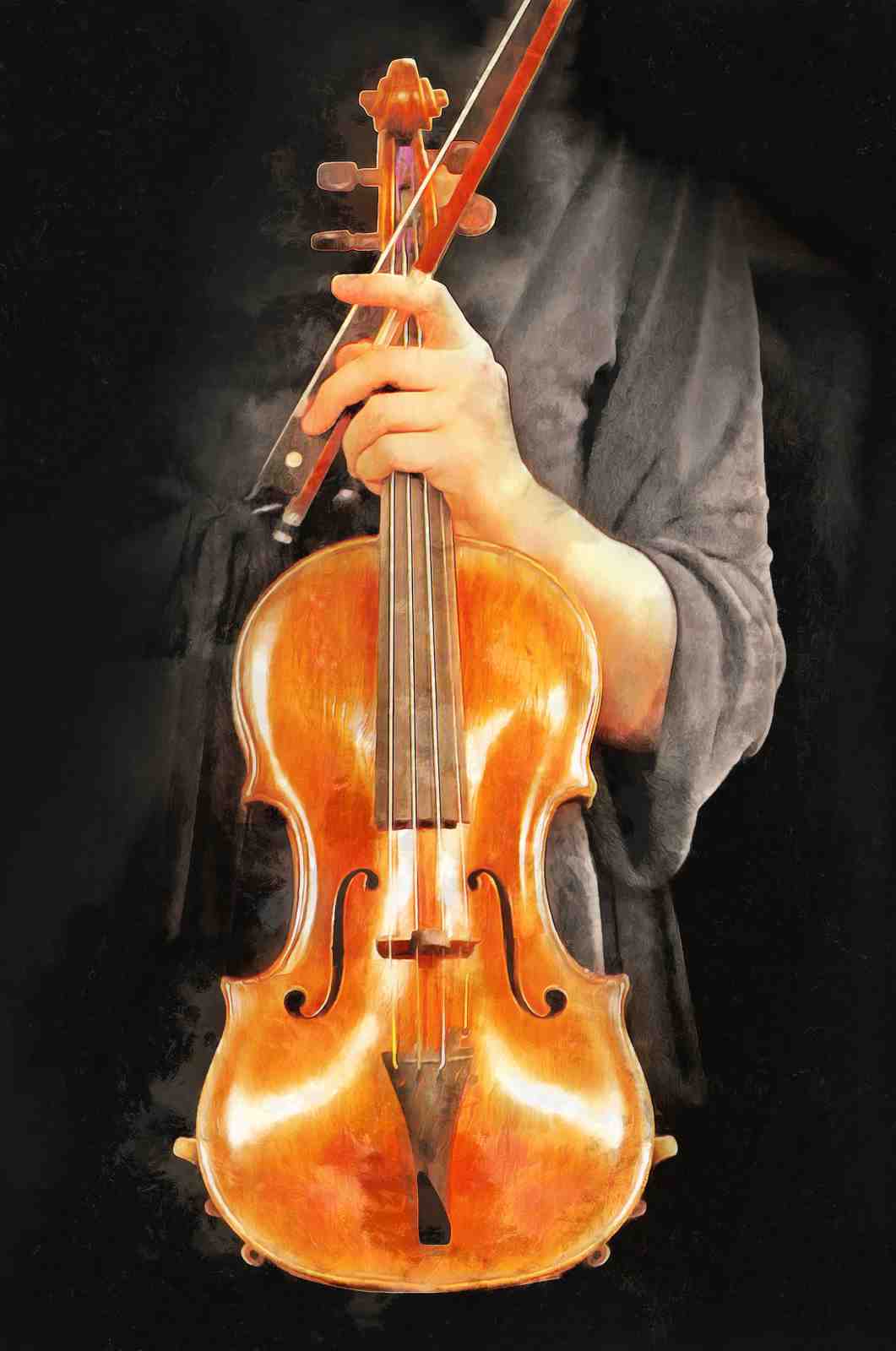 Violin Harmony Wall Art | Music Wall Art
