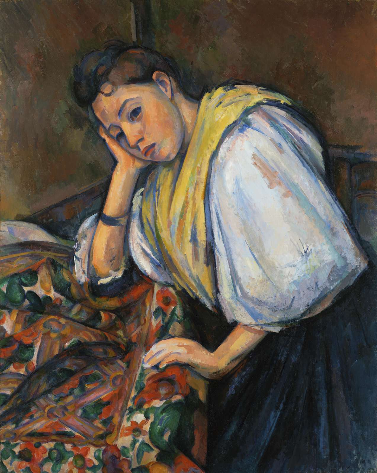 Thoughtful Woman Portrait Wall Art