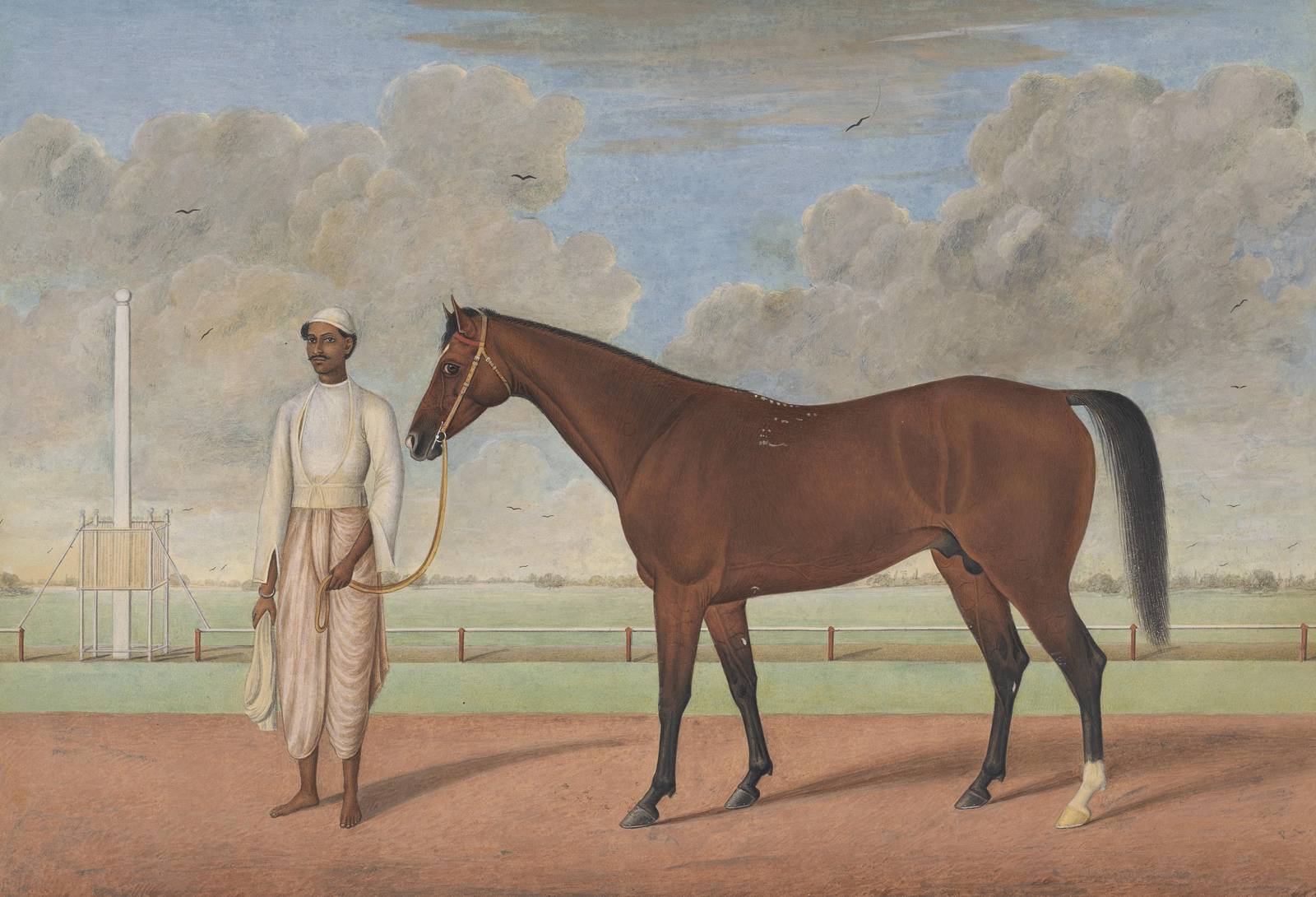 Majestic Stallion & Groom Horse Wall Art