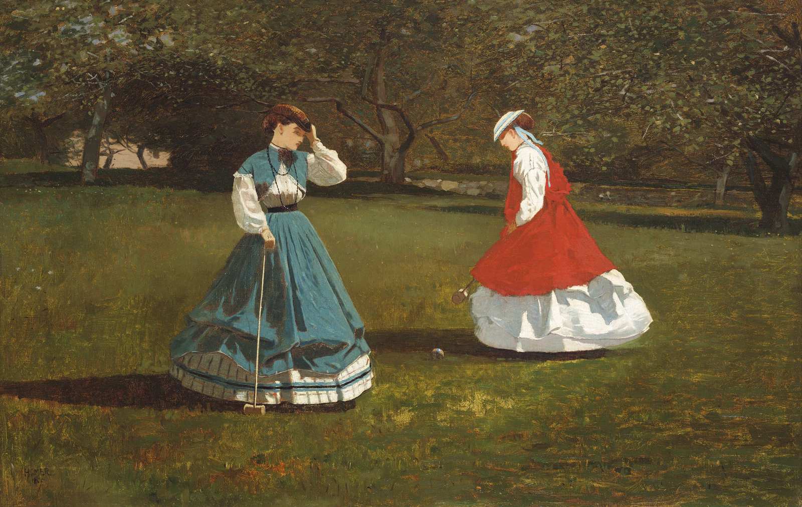 Victorian Croquet Game Wall Art