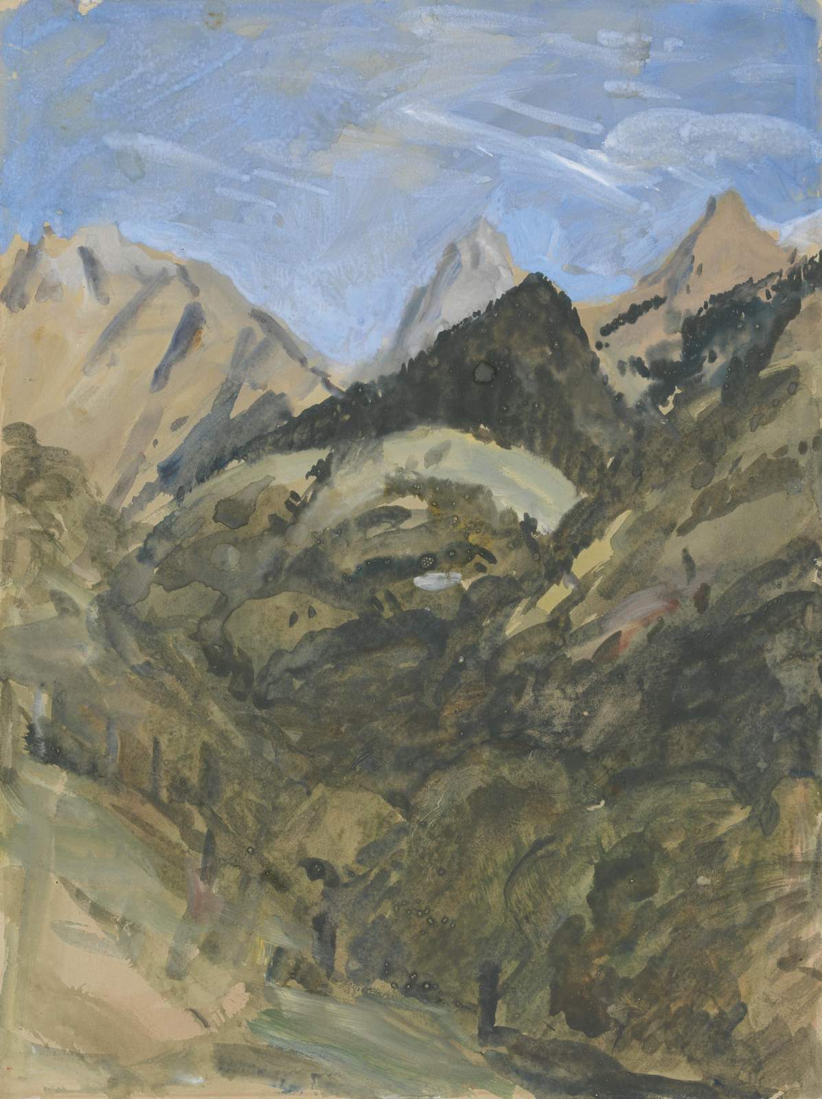 Atmospheric Mountain Landscape Wall Art
