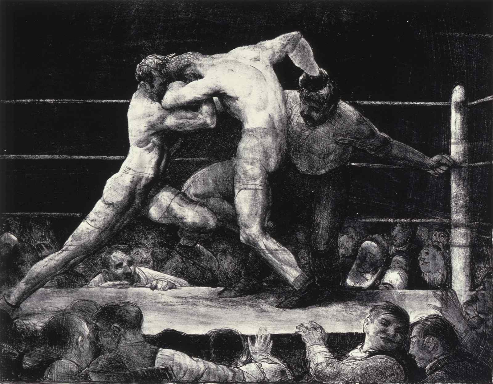 Intense Boxing Match Fine Art Wall Art