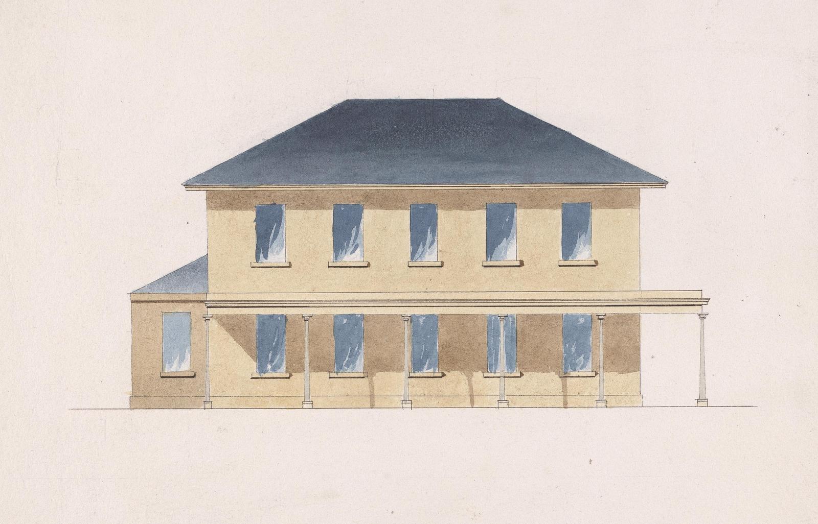 Elegant Colonial Architecture Wall Art