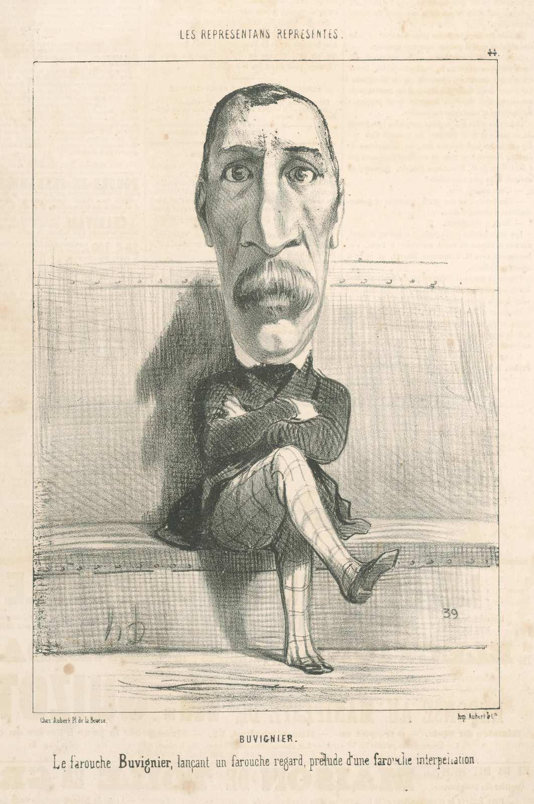 Caricature of Buvignier Wall Art