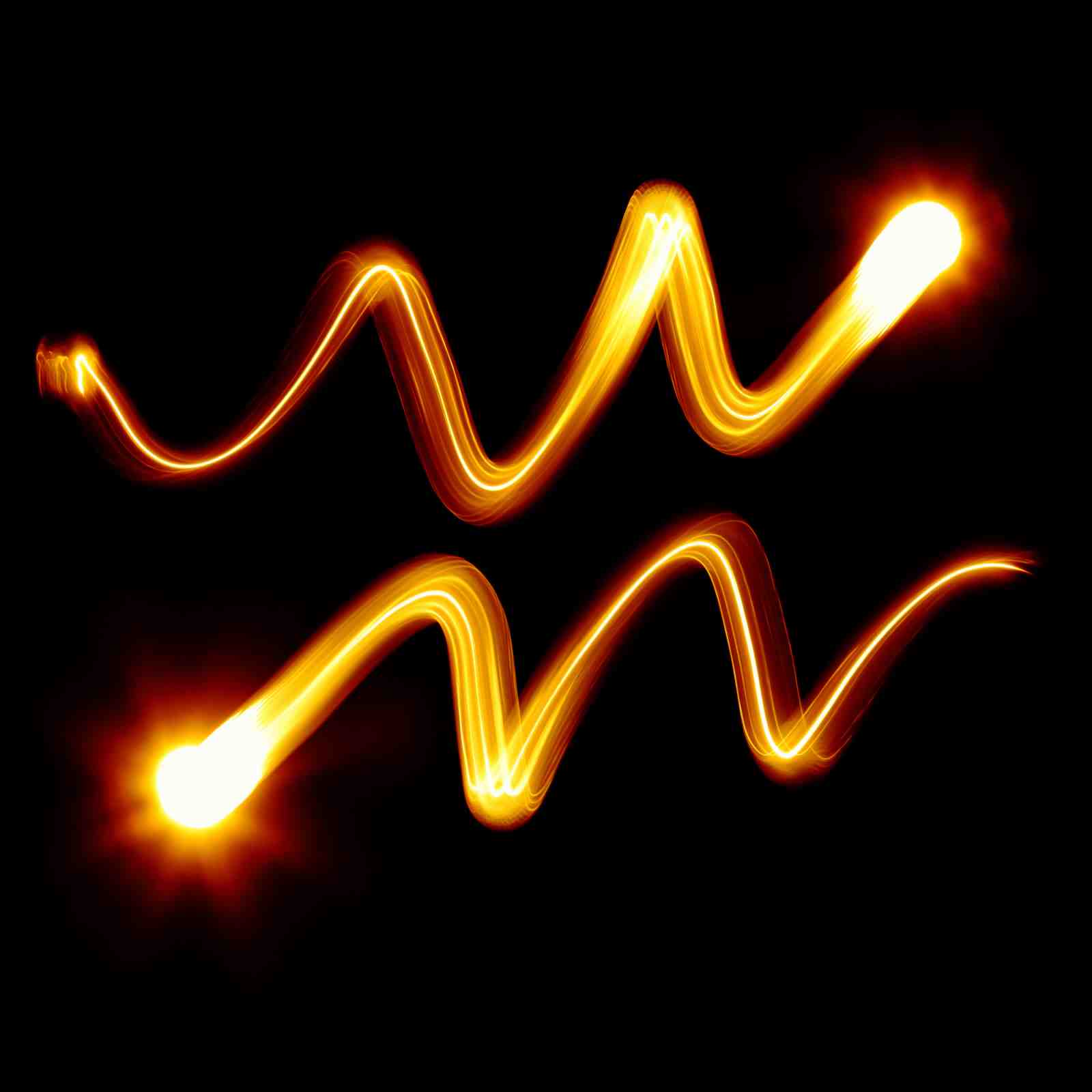 Aquarius Zodiac Light Painting Wall Art