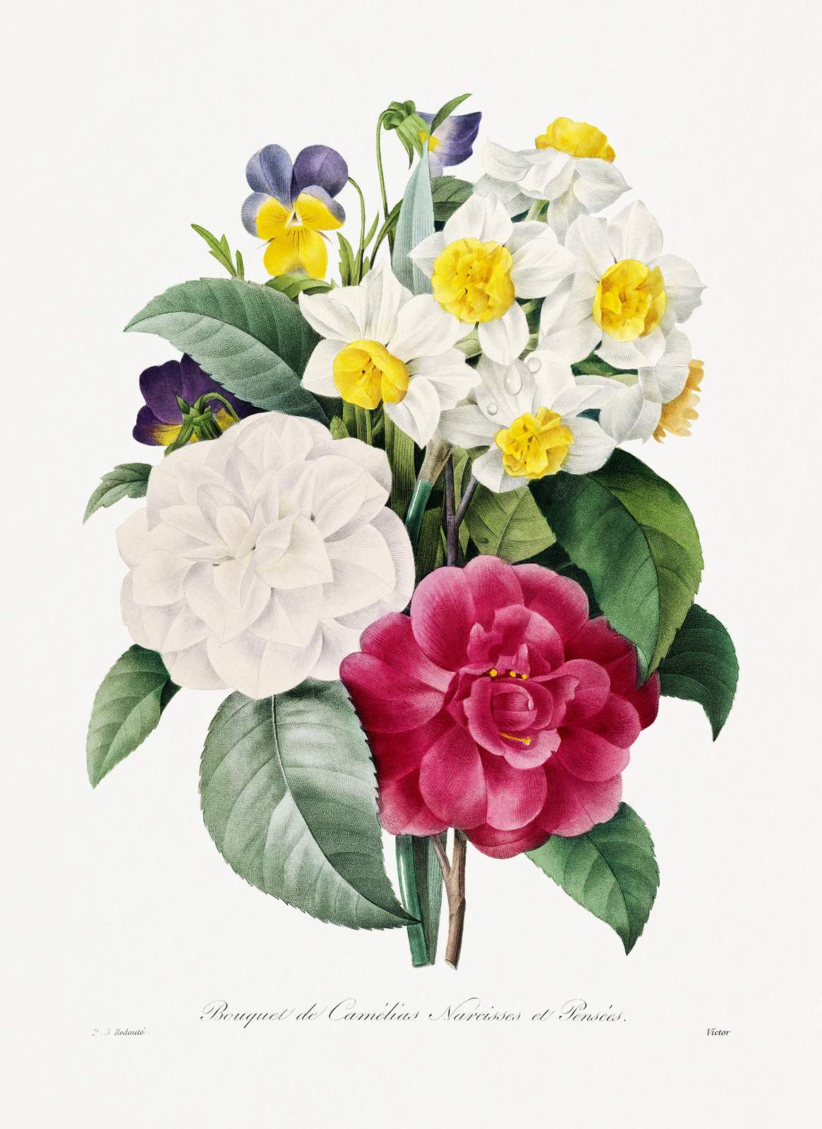 Vintage Floral Bouquet Wall Art