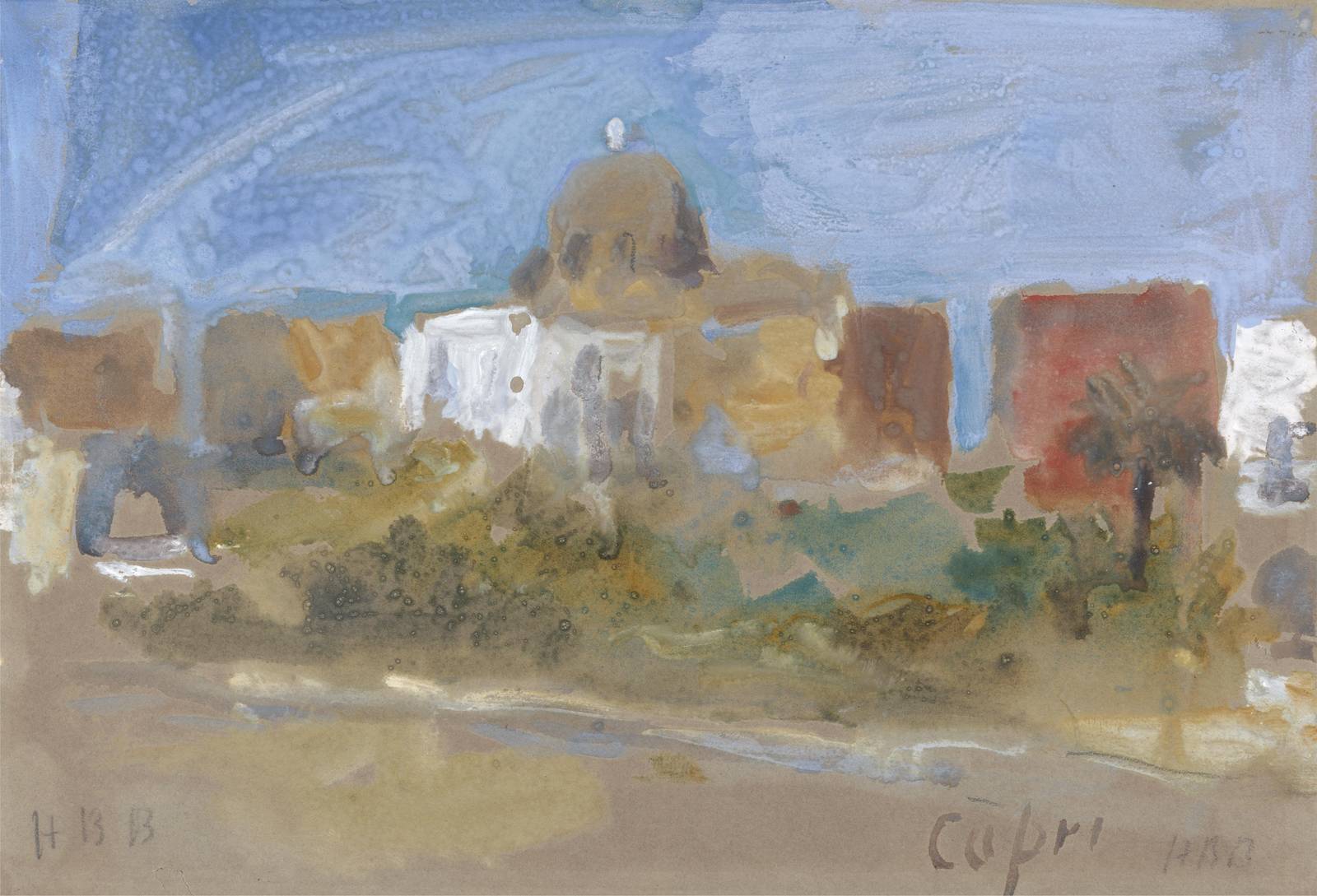 Capri Mediterranean Landscape Wall Art