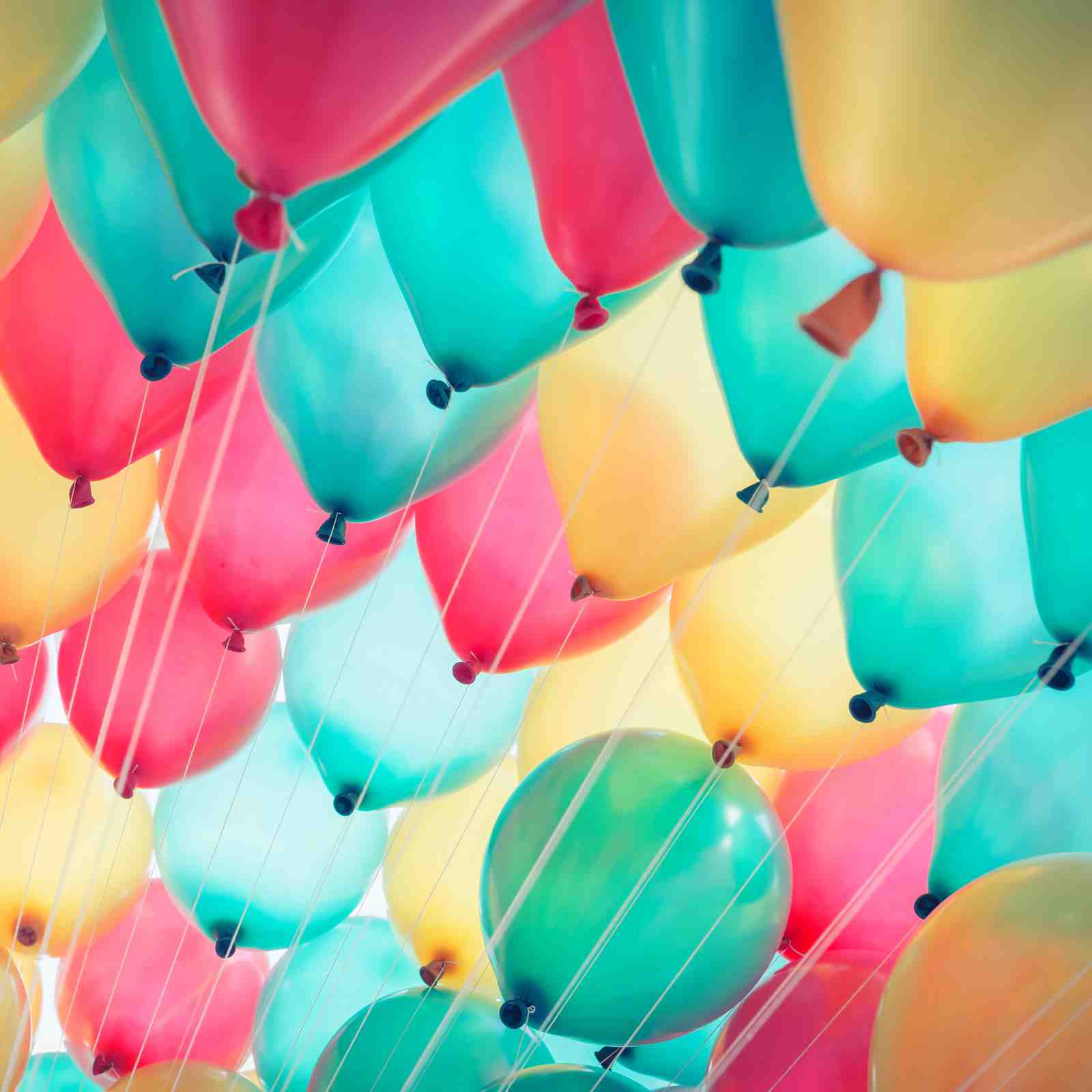 Vibrant Balloon Dreamscape Wall Art