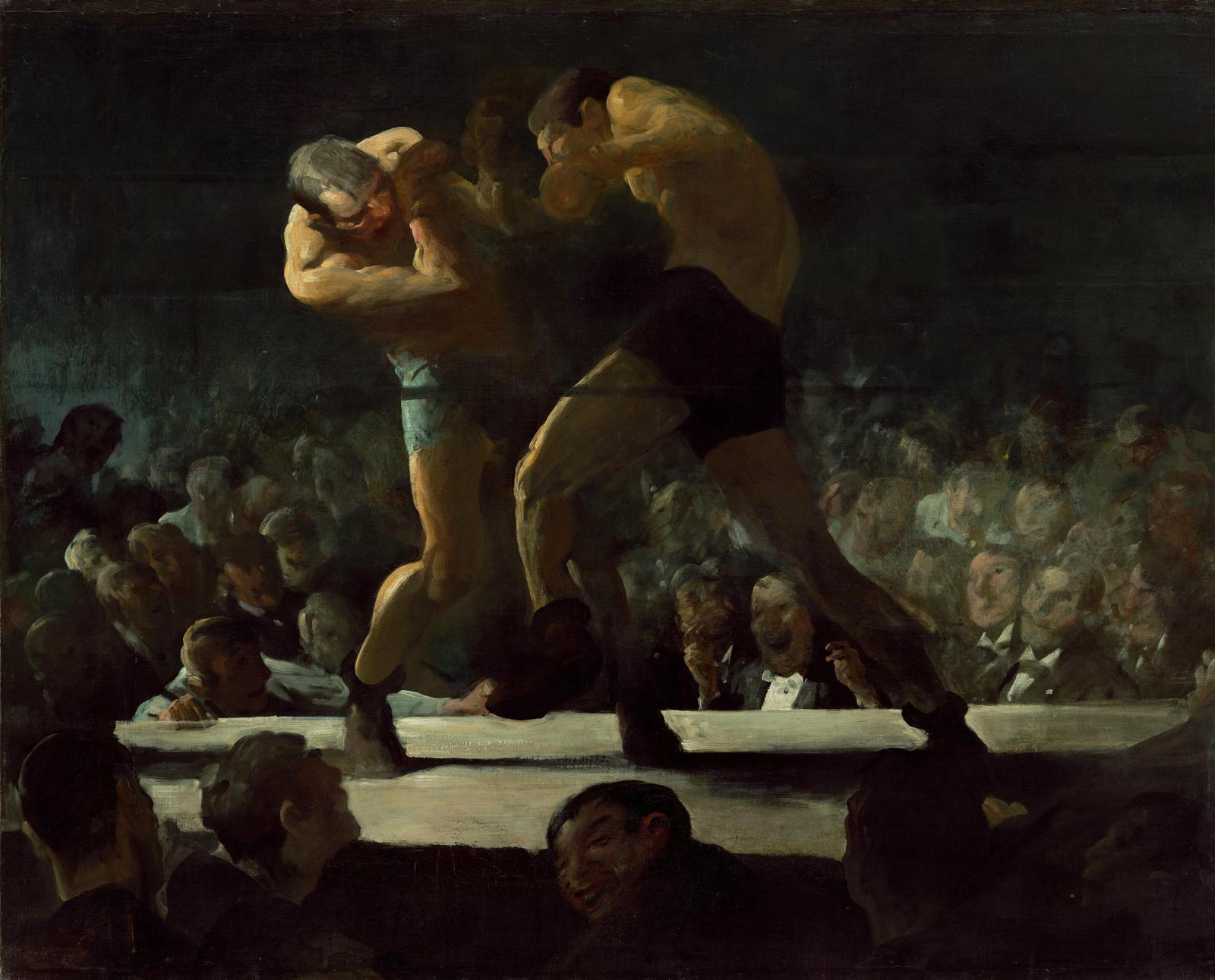 Classic Boxing Match Wall Art - Vintage Sports Art