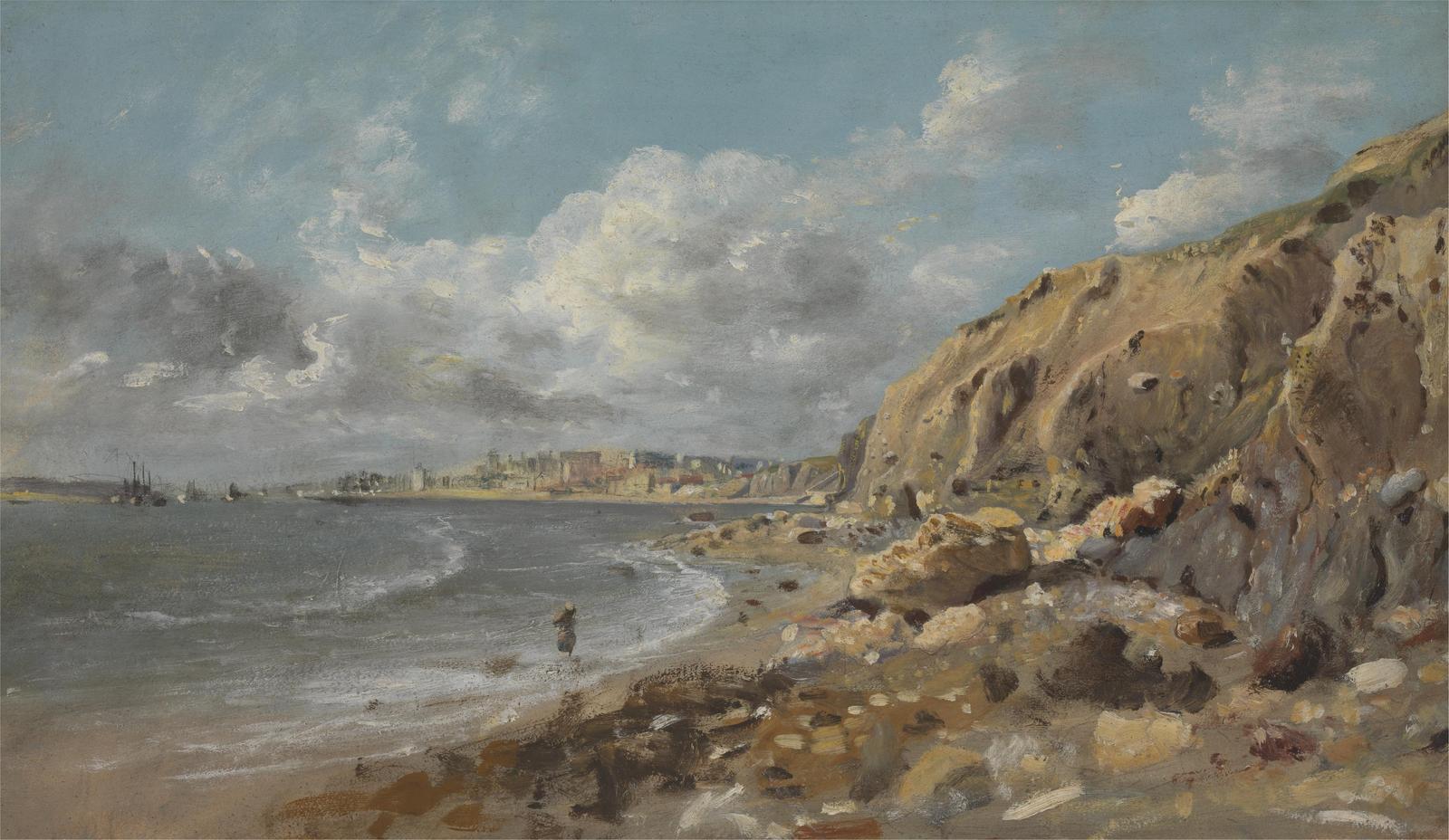 Seaside Cliff & Town Wall Art - Coastal Wall Art
