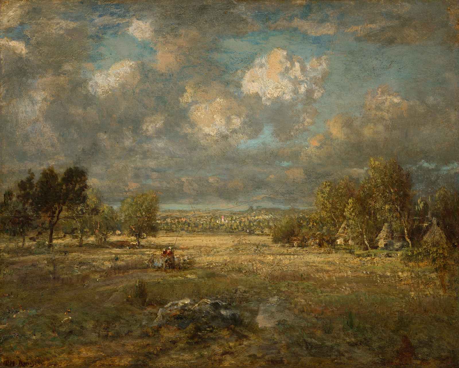 Rustic Countryside Landscape Wall Art