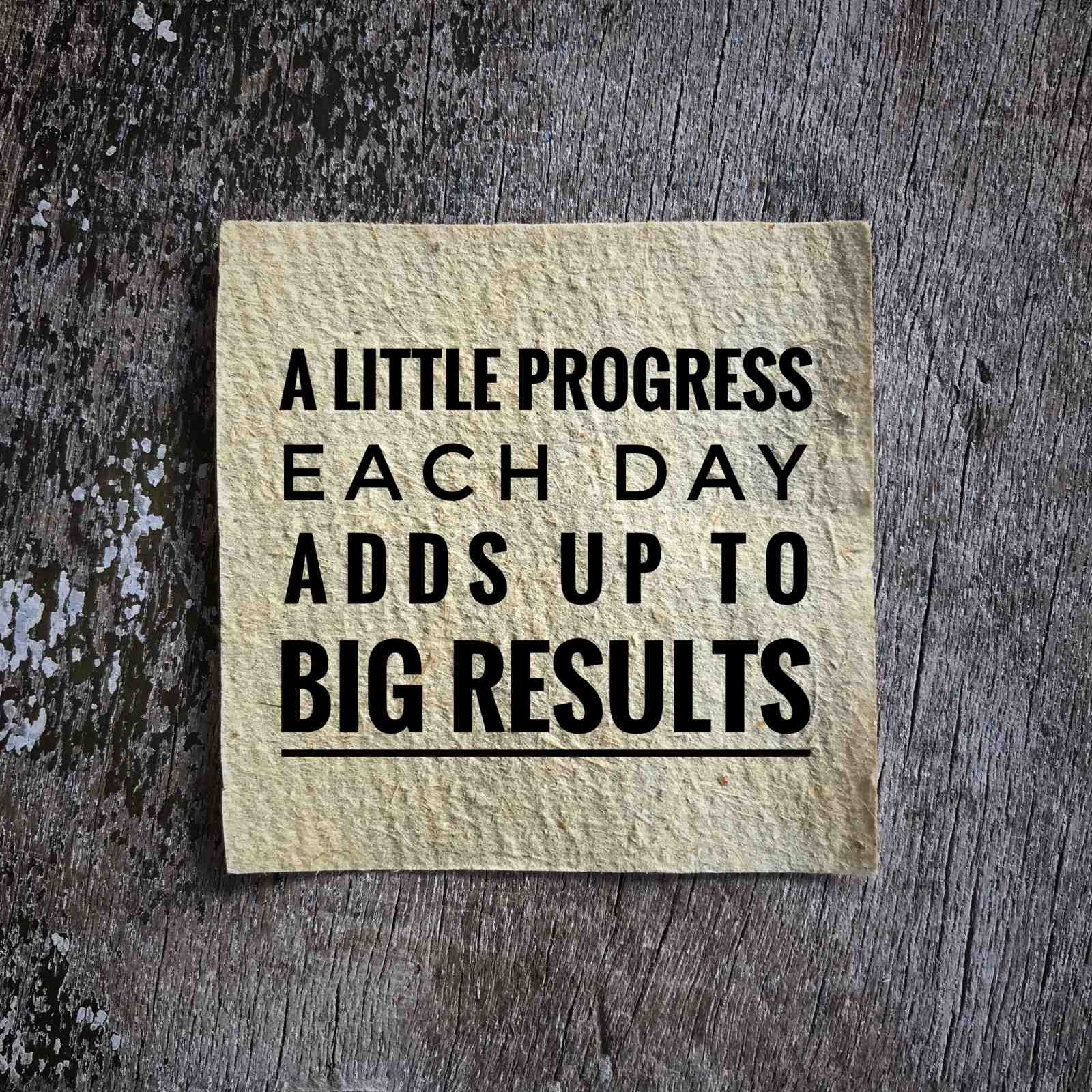 Motivational Progress Quote Wall Art