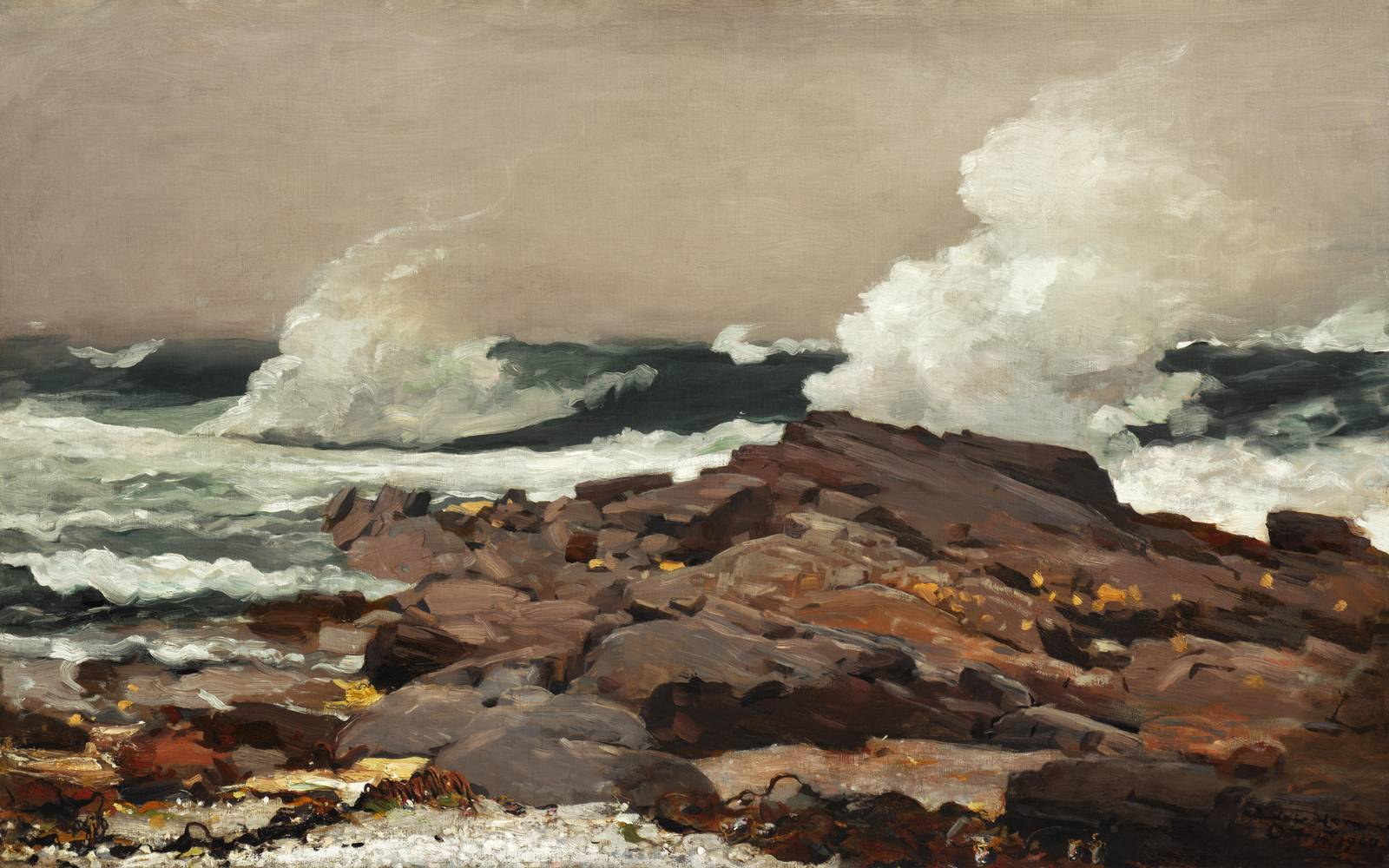 Rugged Coastal Waves Wall Art