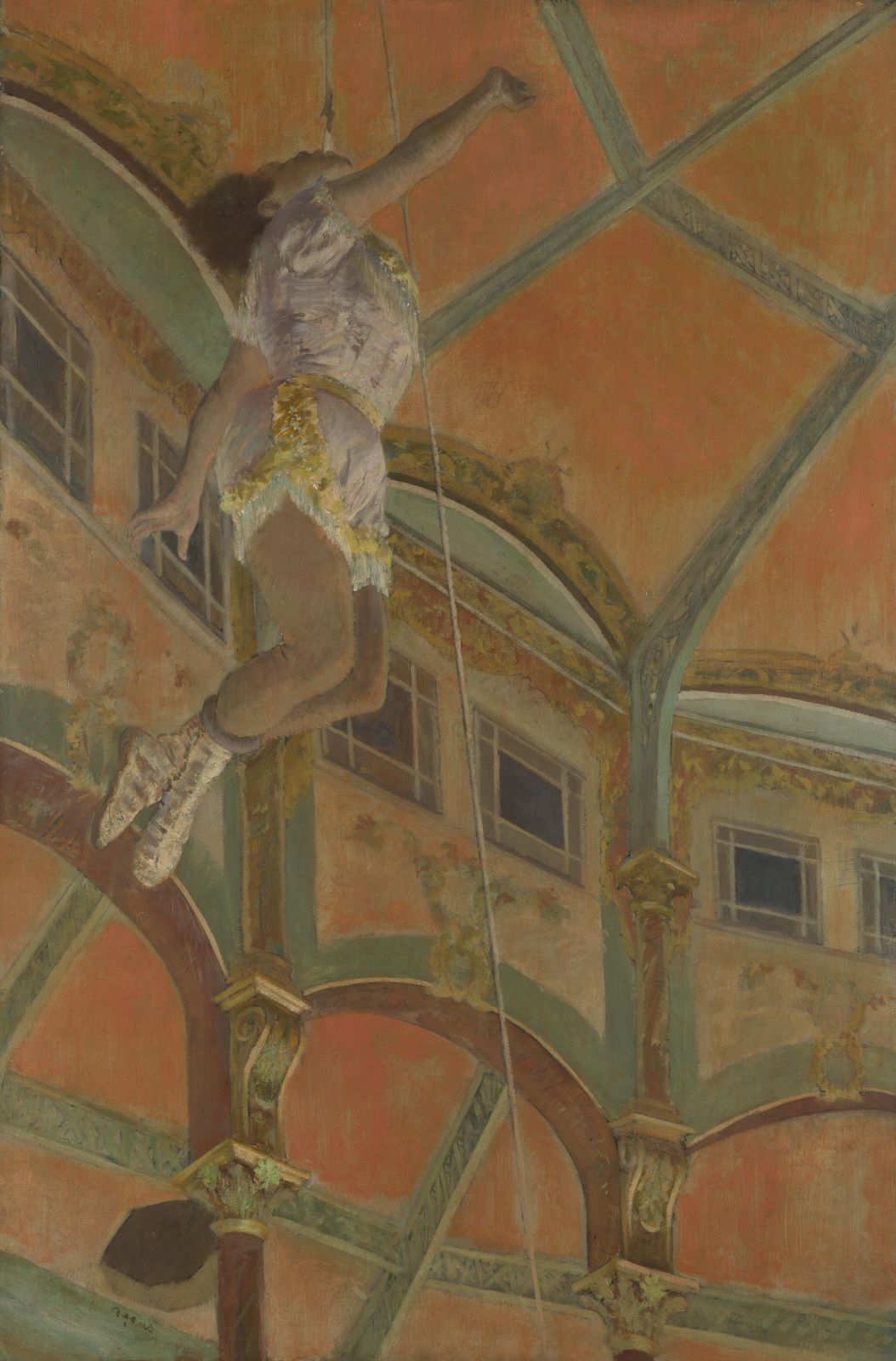 Trapeze Artist Vintage Circus Art Wall Art