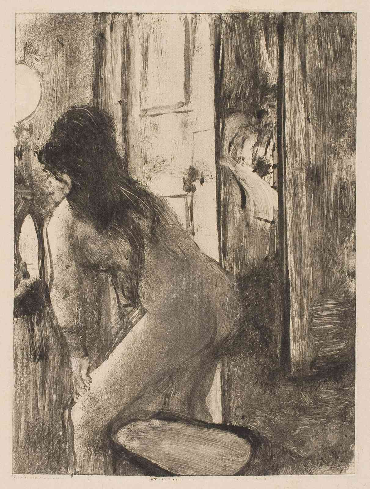 Intimate Figure Study Parisian Bath Wall Art