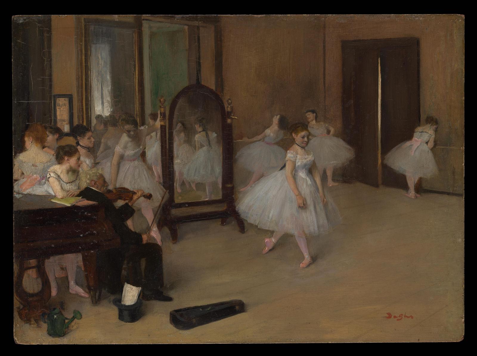 Elegant Dancers at Rehearsal Wall Art