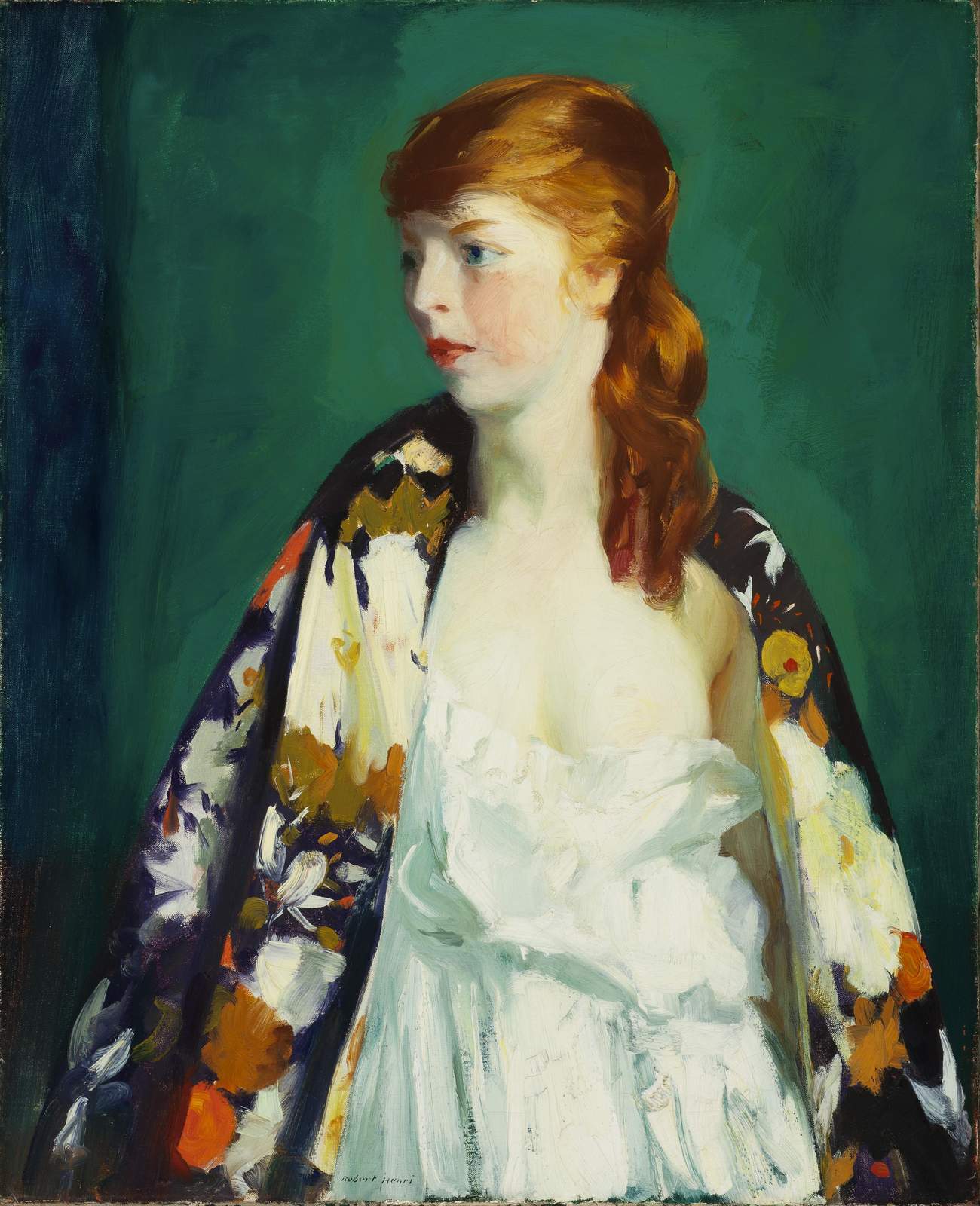 Elegant Redhead Portrait Wall Art | Classic Wall Art
