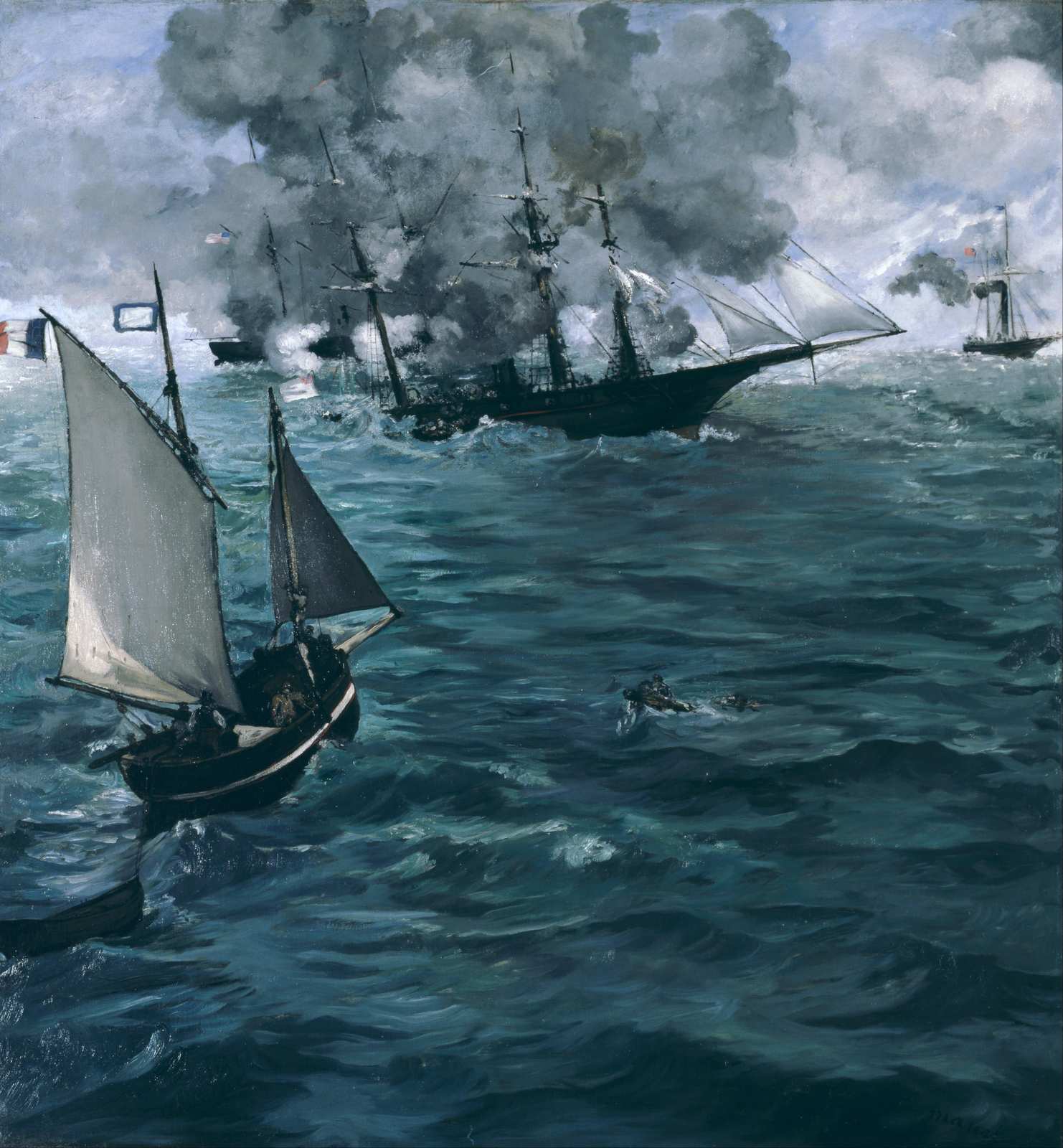 Nautical Battle Seascape Wall Art
