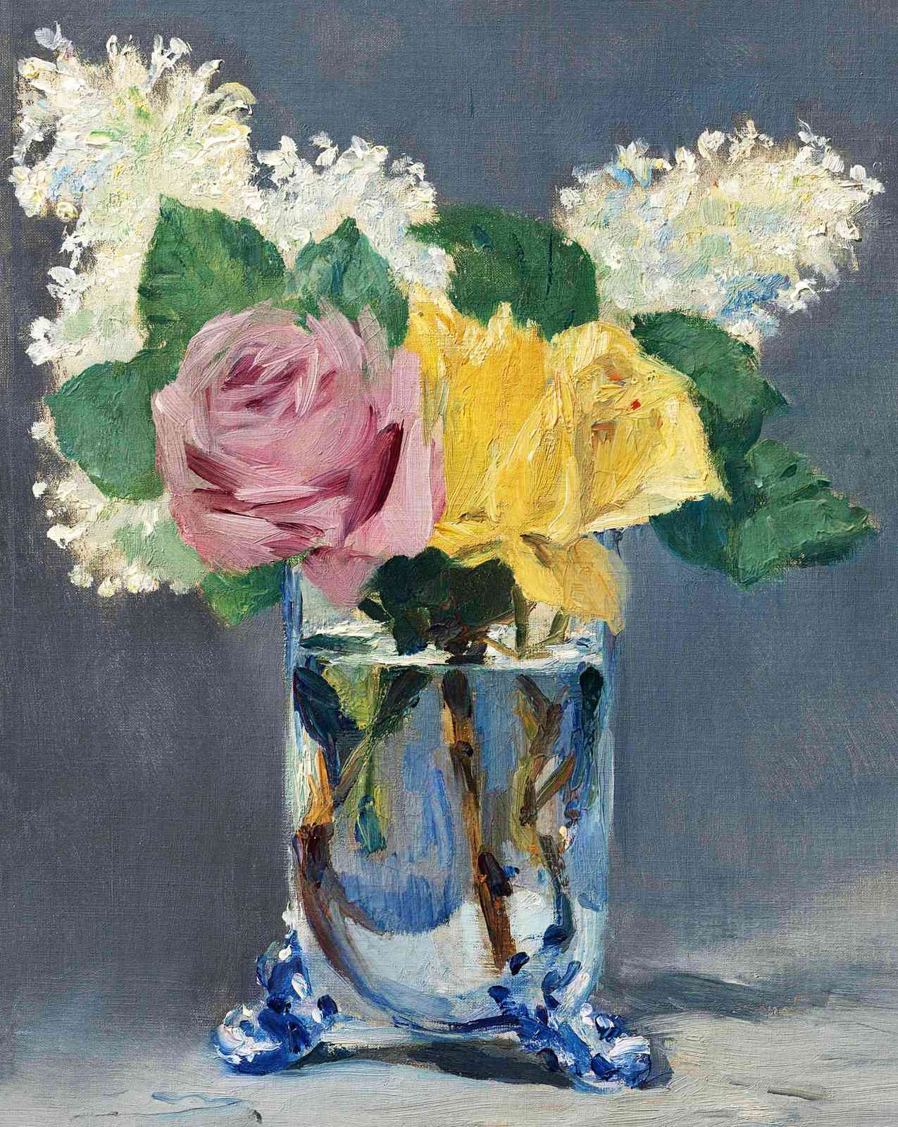 Impressionist Roses & Lilacs Wall Art