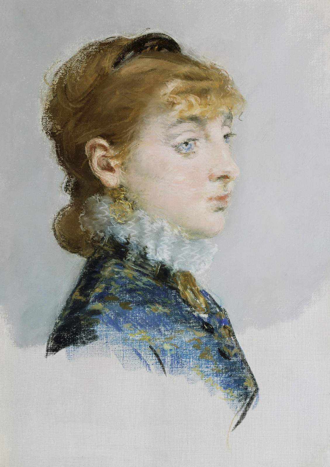 Elegant Woman Portrait Impressionist Wall Art