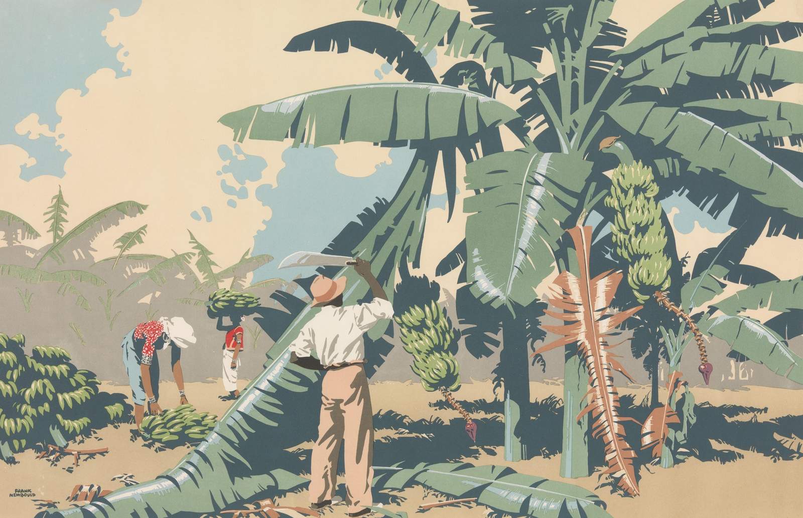 Tropical Banana Harvest Art Wall Art