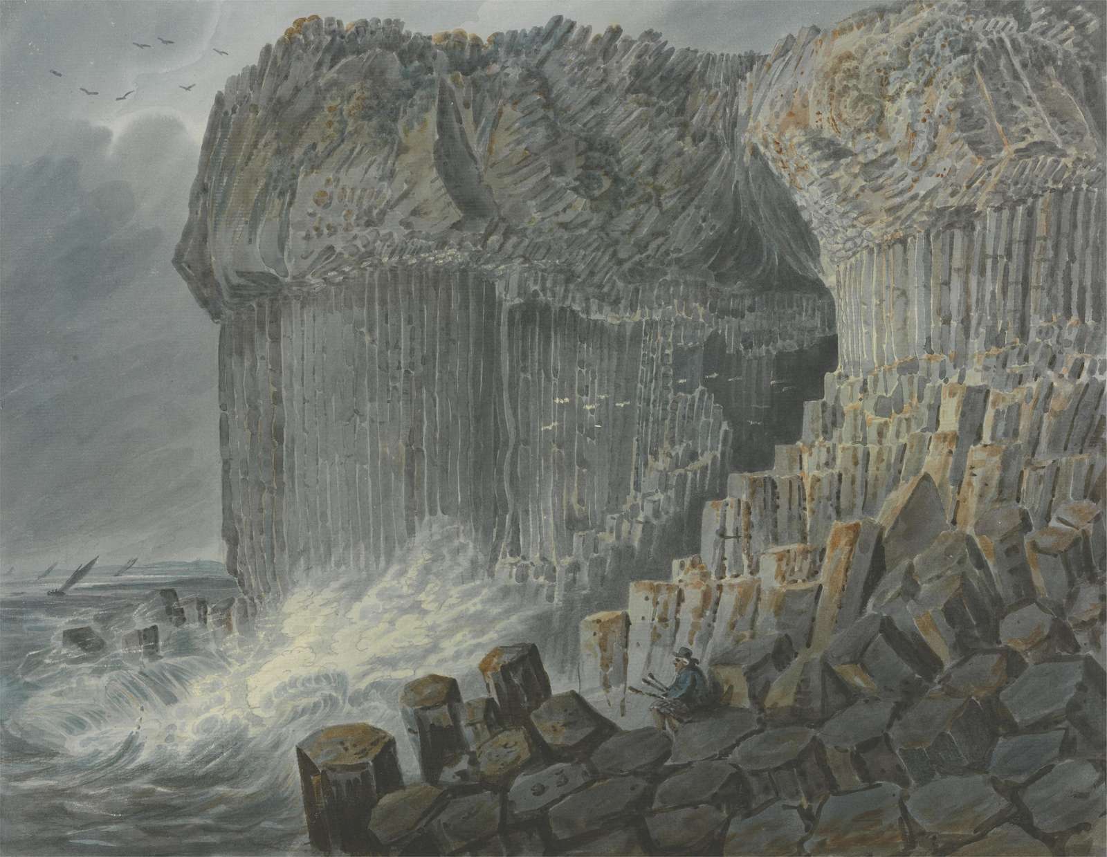 Dramatic Coastal Cave Landscape Wall Art