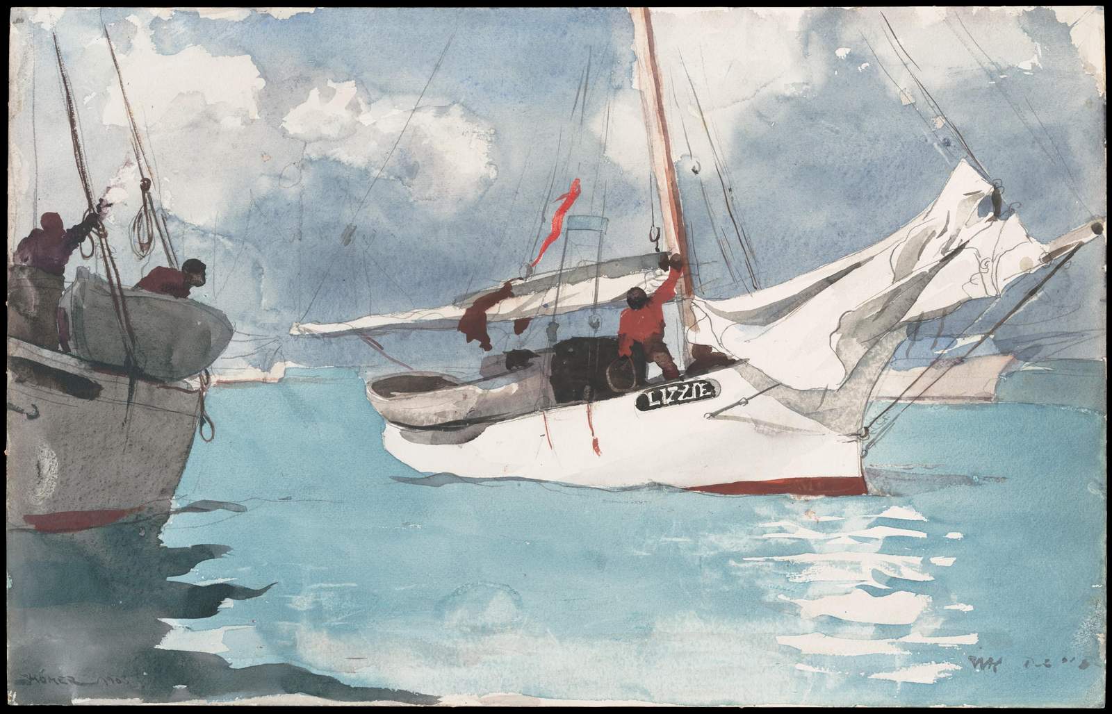 Seafaring Adventure "Lizzie" Sailing Wall Art