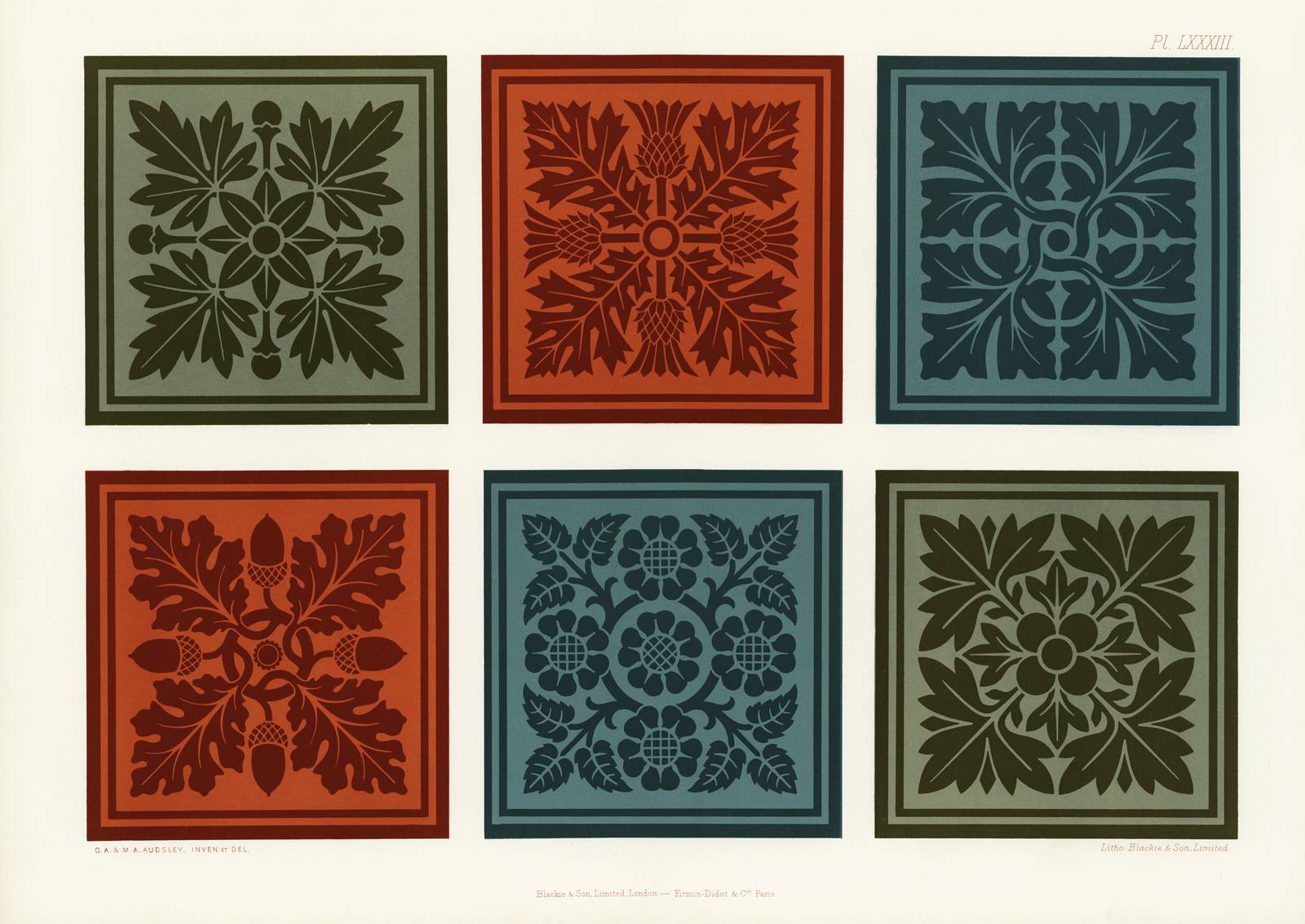 Vintage Botanical Art Panels Wall Art