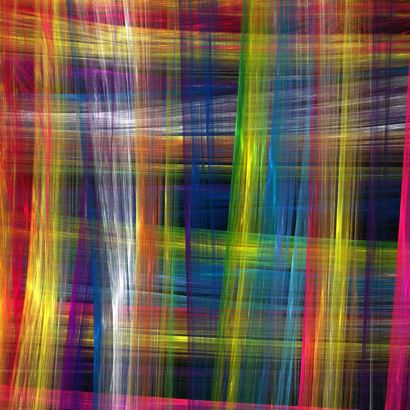 Vibrant Abstract Lines Wall Art