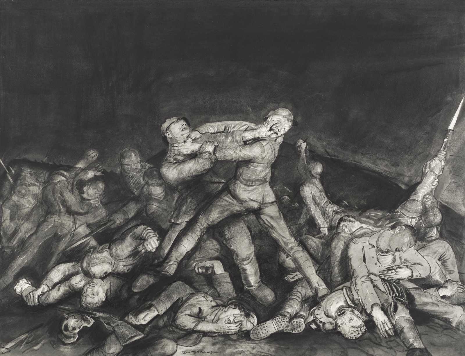 Intense Trench Warfare Struggle Wall Art