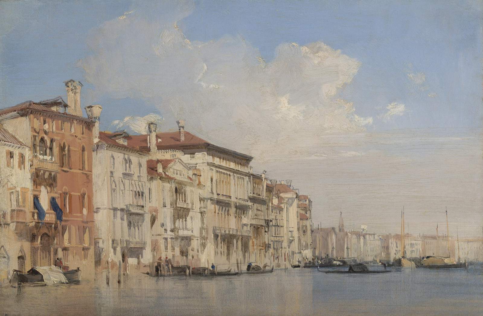Venetian Canal Scene Painting Wall Art