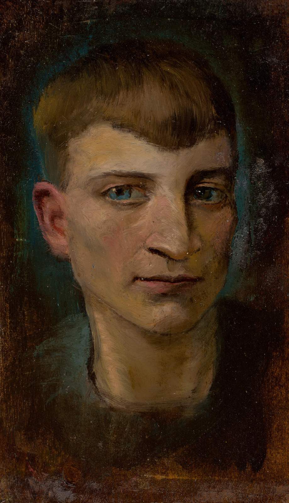 Intense Portrait of a Young Man Wall Art