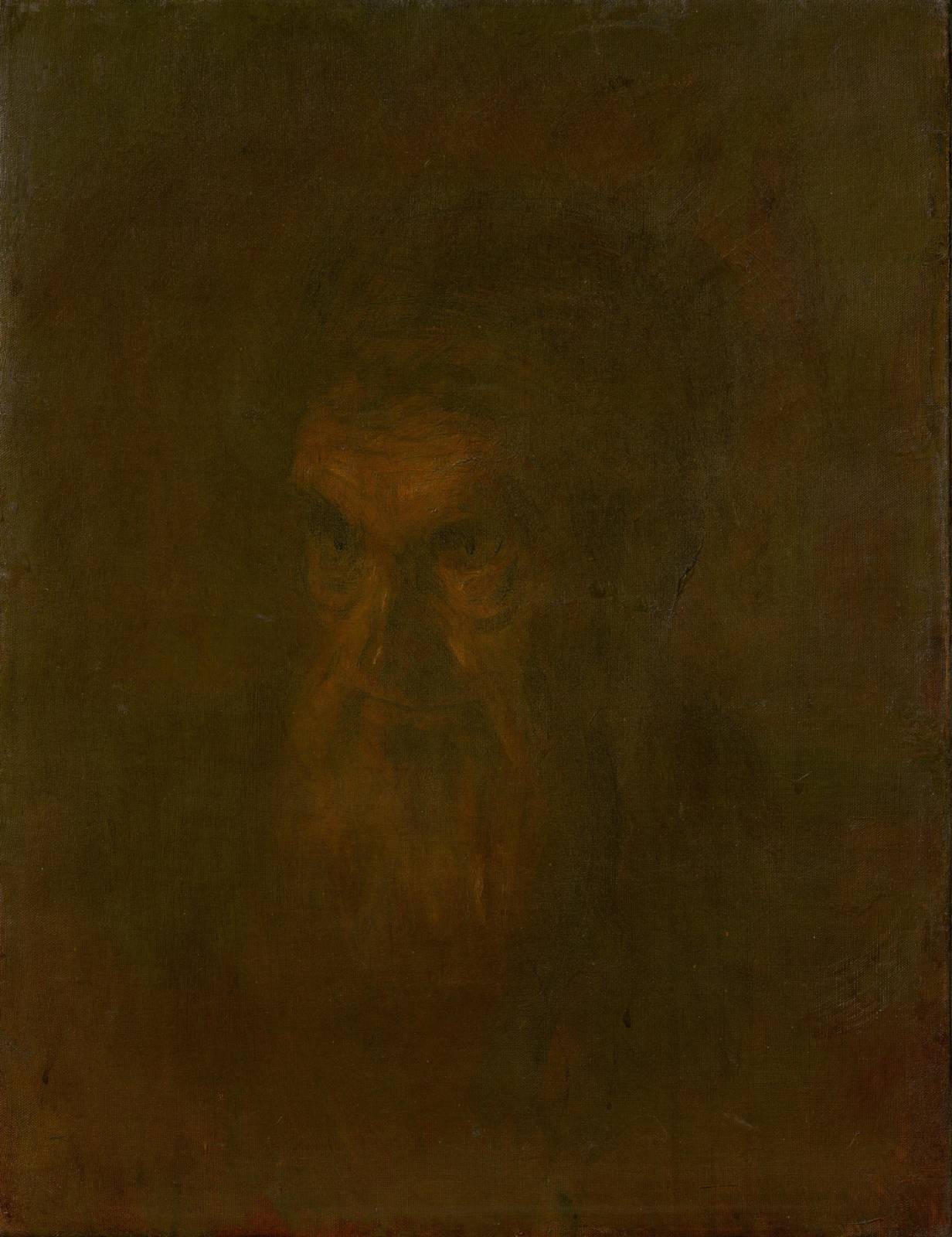 Haunting Portrait of a Wise Elder Wall Art
