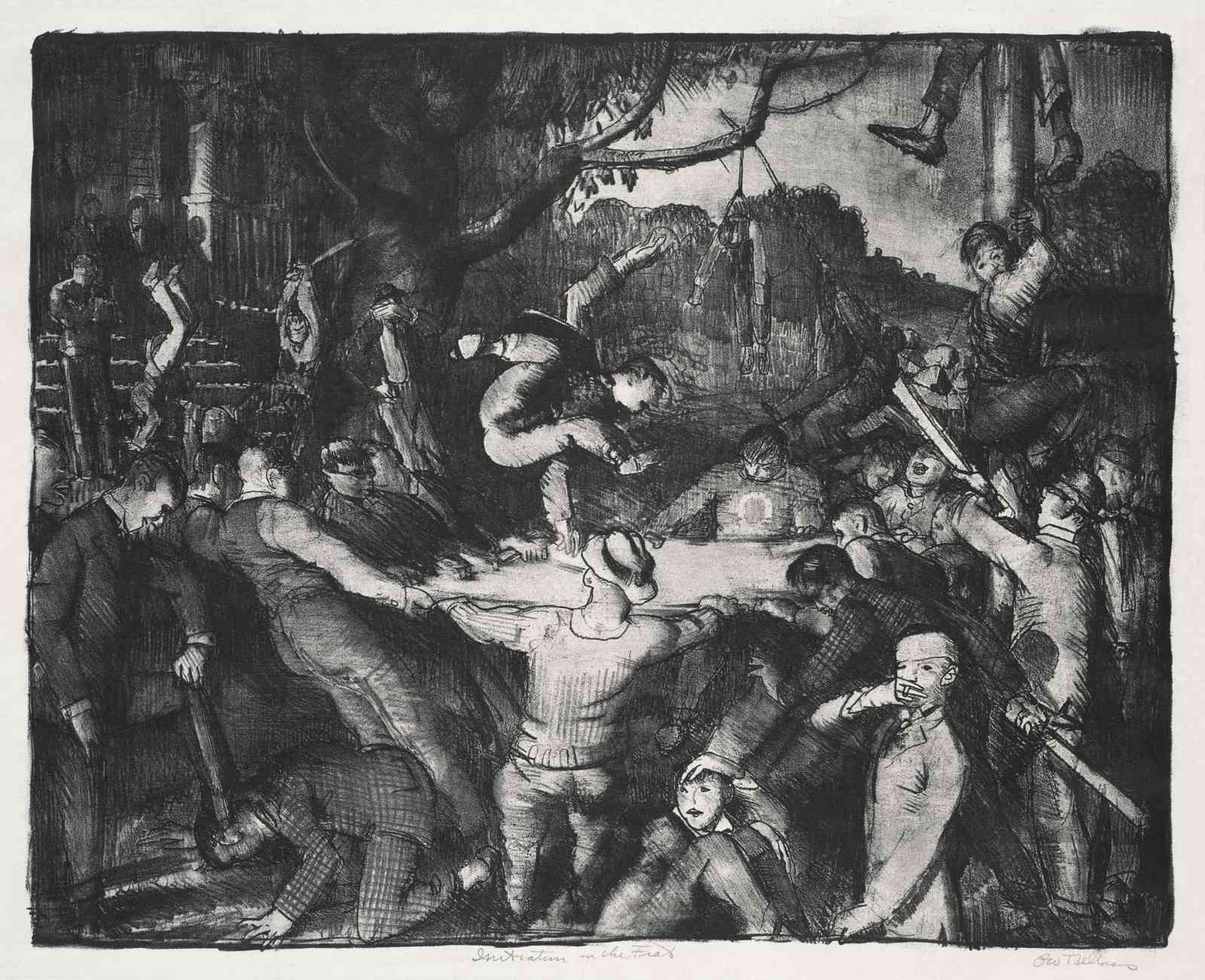 Dramatic Crowd Scene Wall Art
