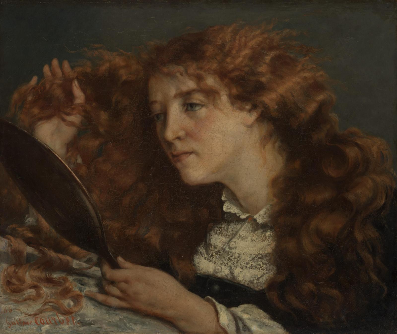 Vintage Woman with Red Hair Wall Art
