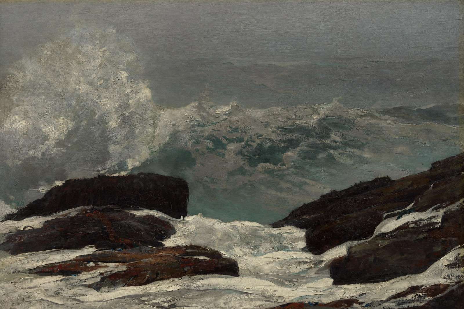 Stormy Seas Abstract Landscape Wall Art