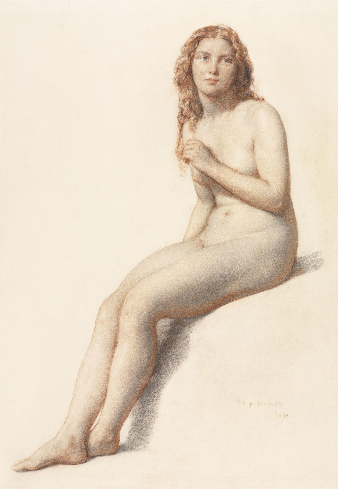 Victorian Nude Portrait Artistic Figure Wall Art