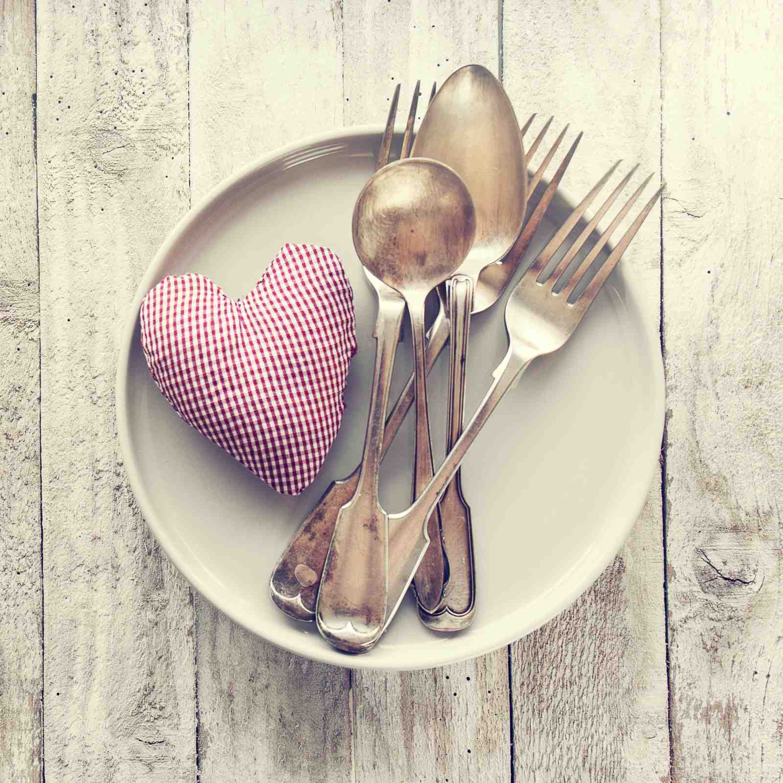 Rustic Heart & Silverware Wall Art